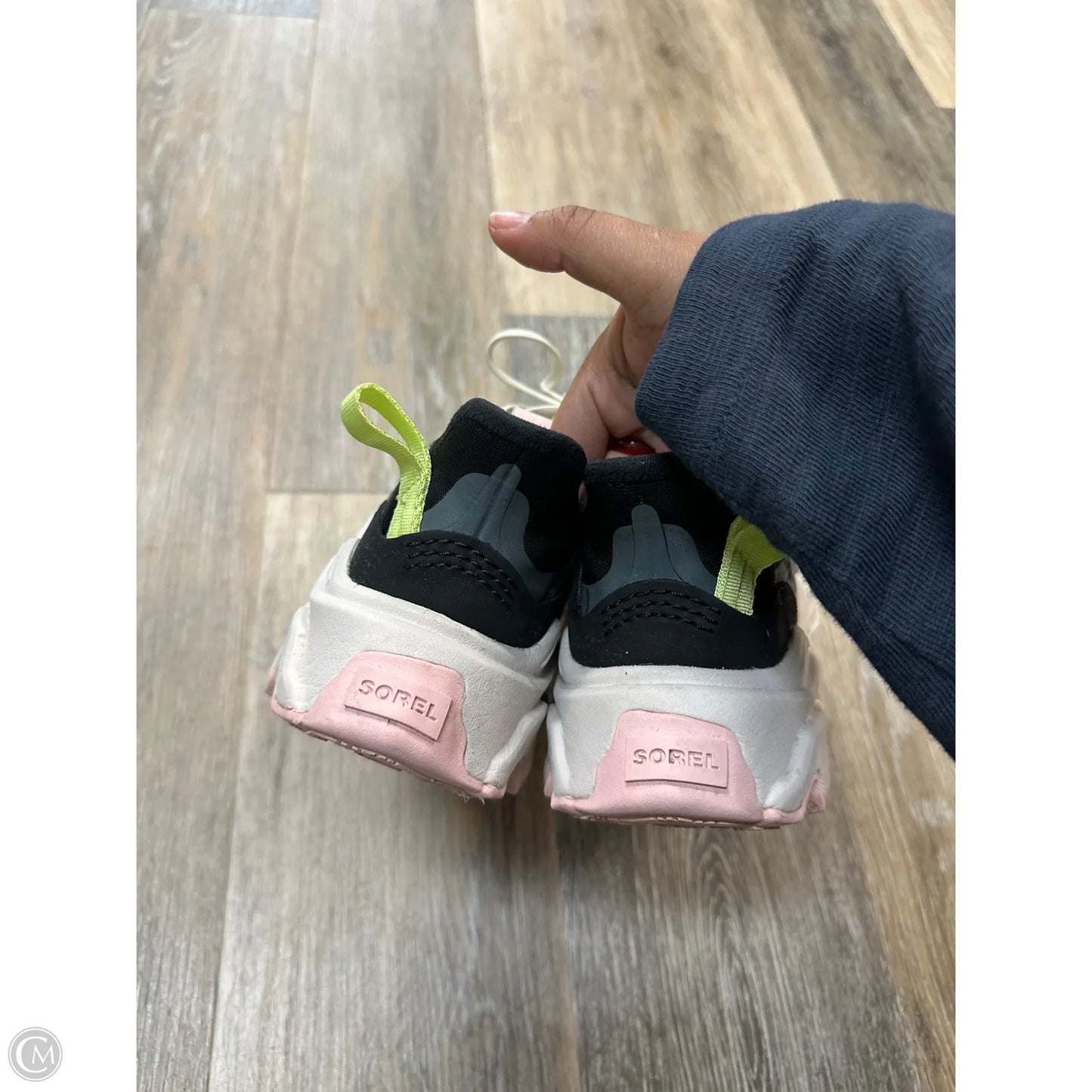 Shoes Athletic By Sorel In Black & Grey, Size: 9