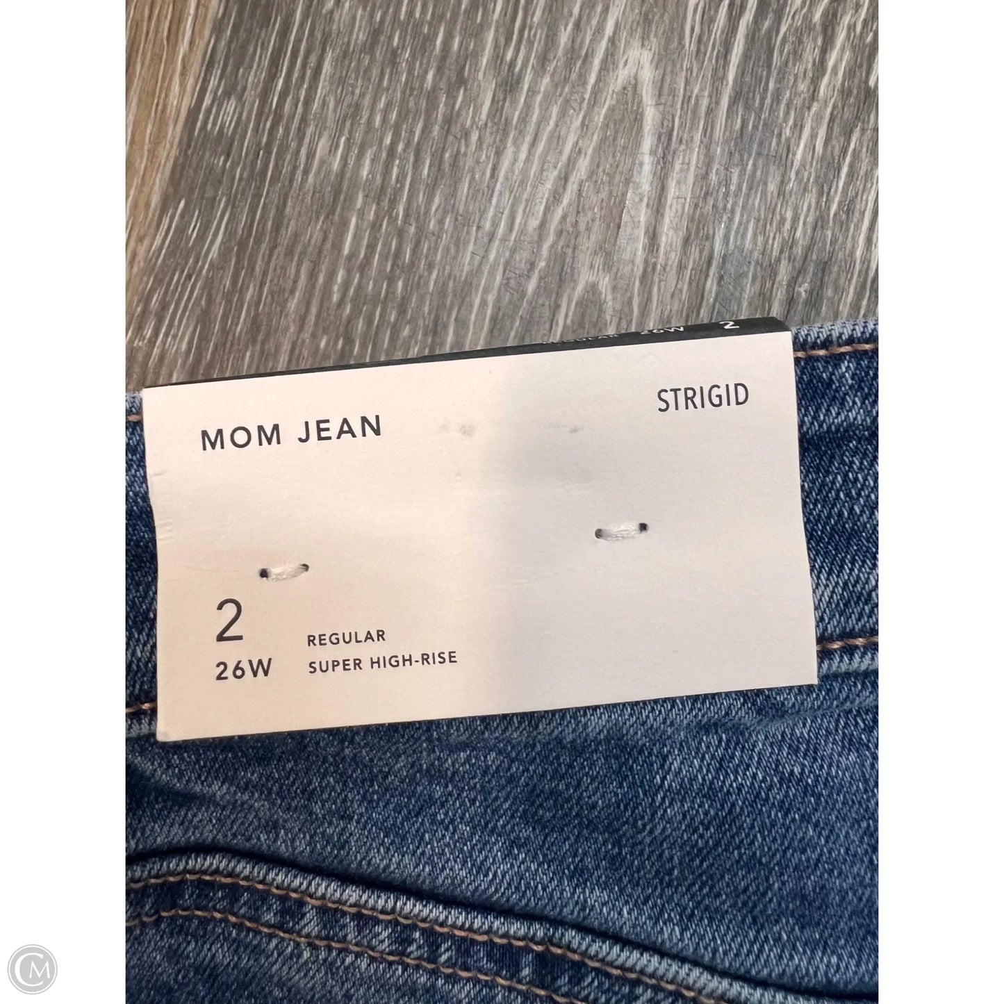 Jeans Straight By American Eagle In Blue Denim, Size: 2