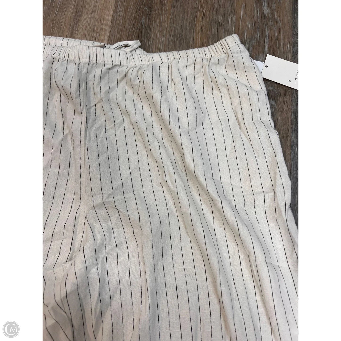 Pants Linen By A New Day In Striped Pattern, Size: 1x