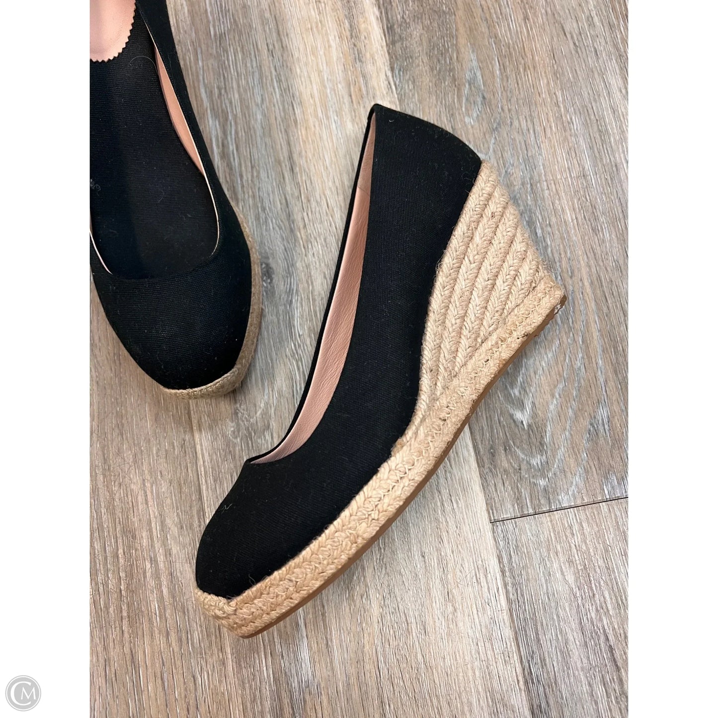 Sandals Heels Wedge By J. Crew In Black, Size: 8