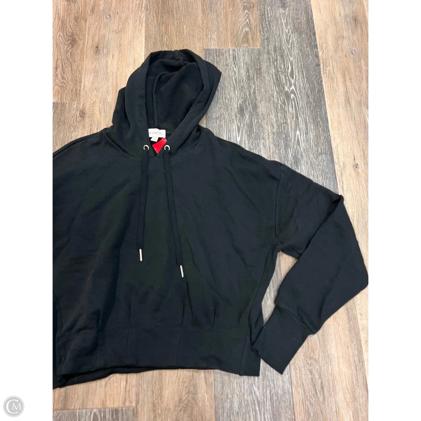 Sweatshirt Hoodie By Evereve In Black, Size: S