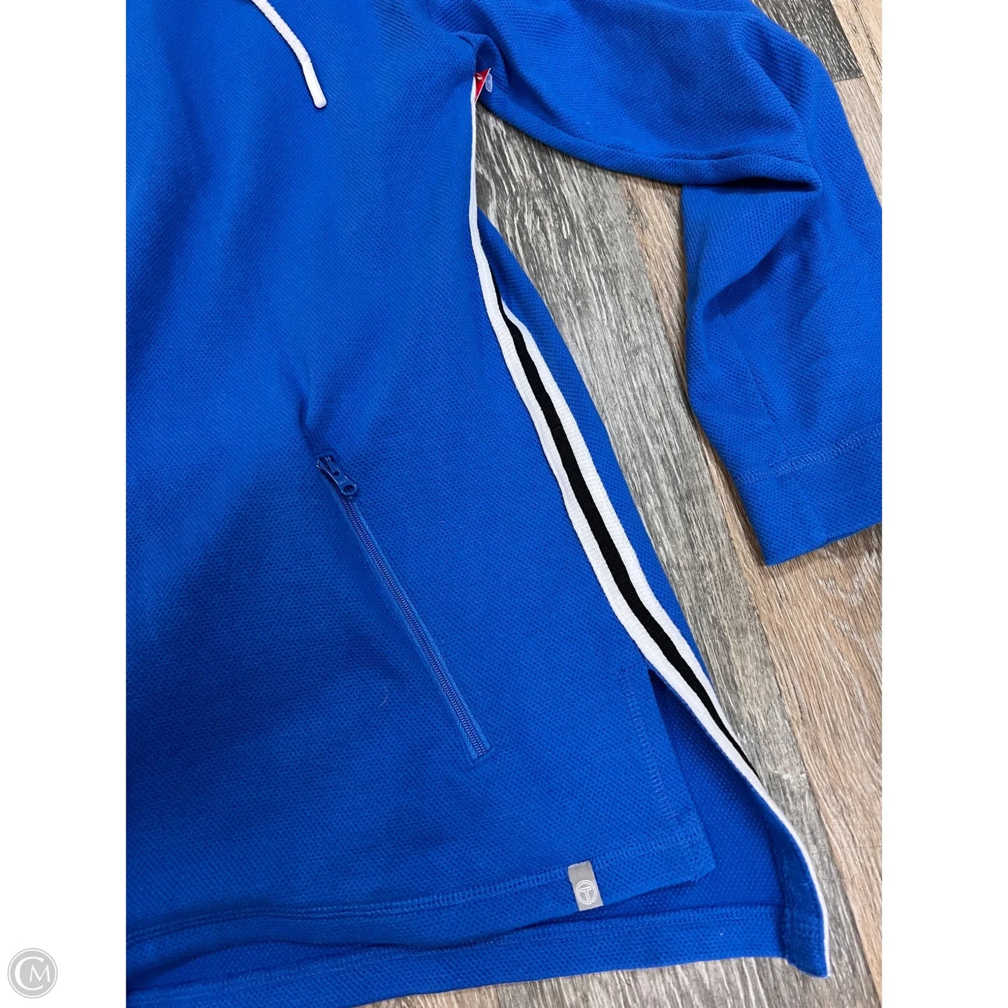 Sweatshirt Hoodie By Talbots In Blue, Size: L