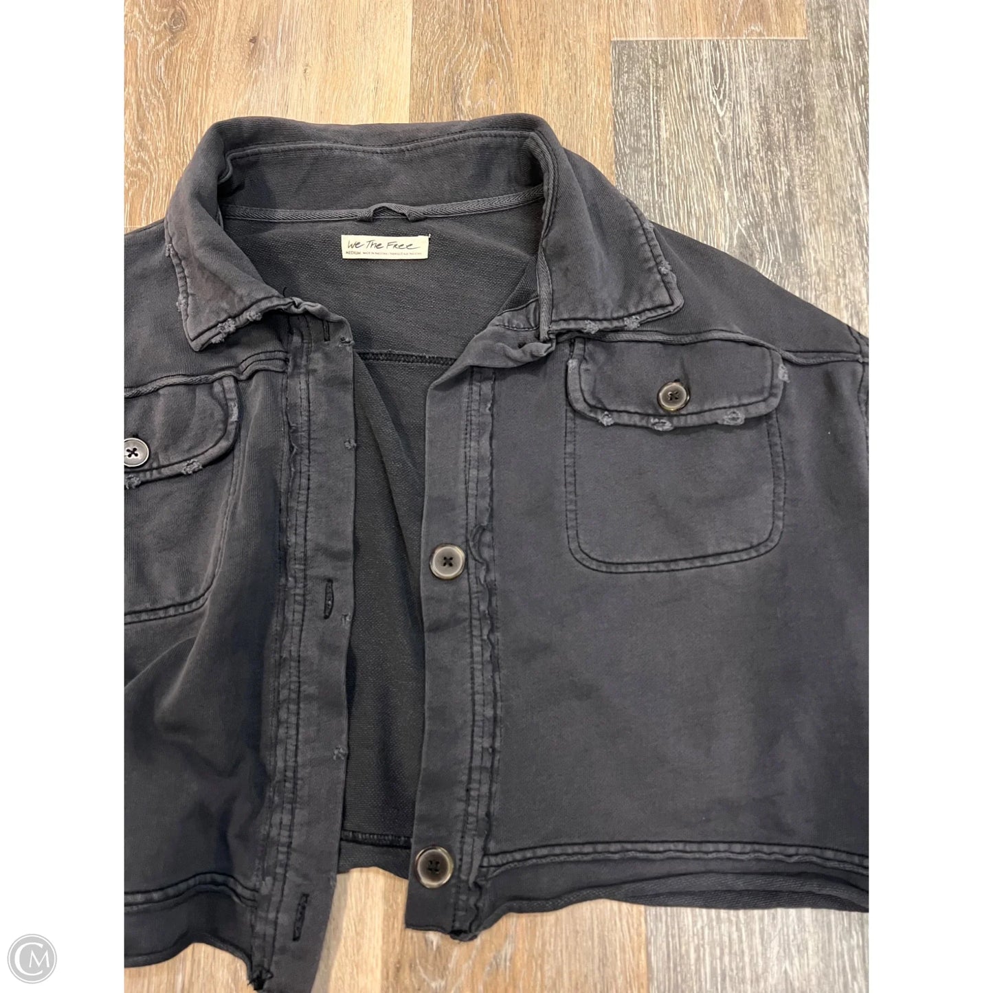 Jacket Shirt By We The Free In Grey, Size: M