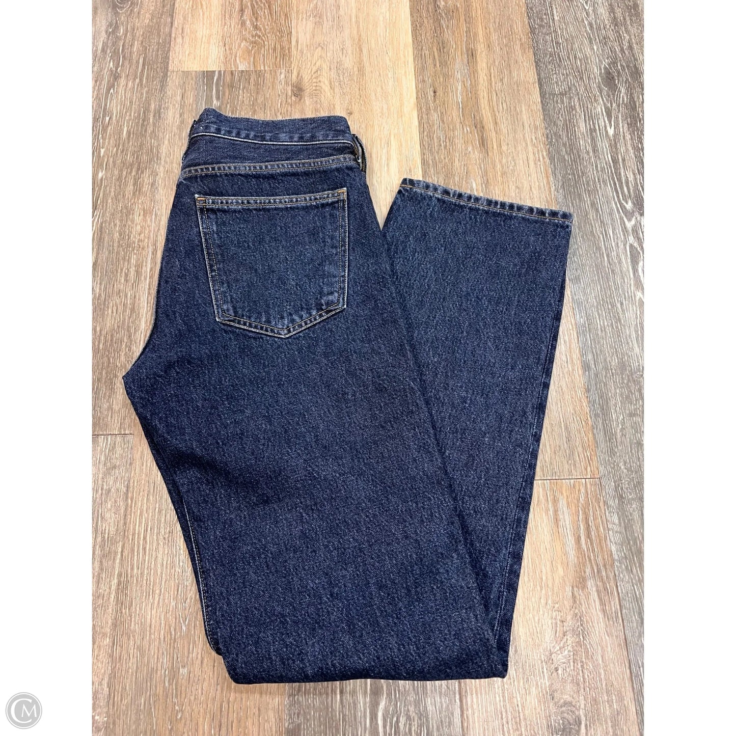 Jeans Straight By Agolde In Blue Denim, Size: 2