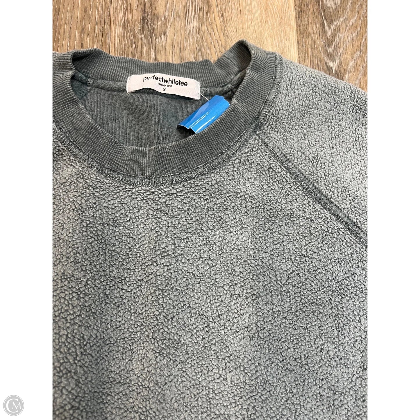 Sweatshirt Crewneck By Perfect White Tee In Blue, Size: S