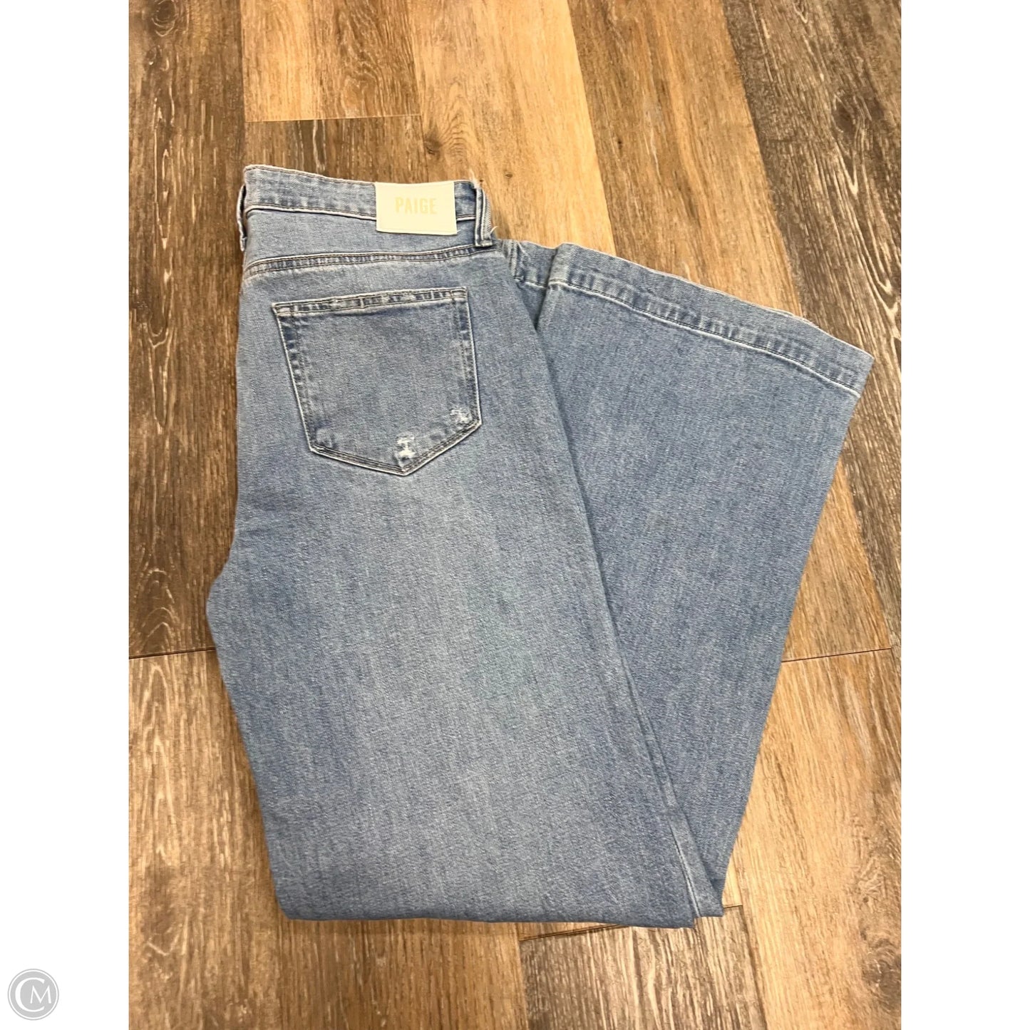 Jeans Wide Leg By Paige In Blue Denim, Size: 6/28