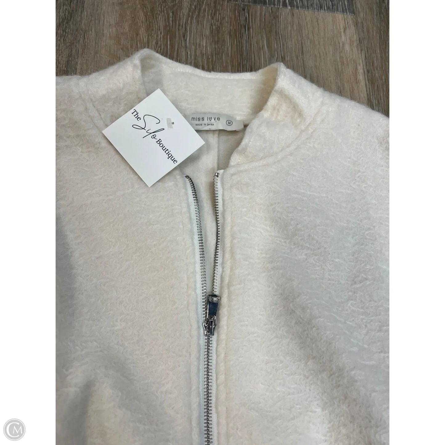 Jacket Fleece By Miss Love In Cream, Size: M