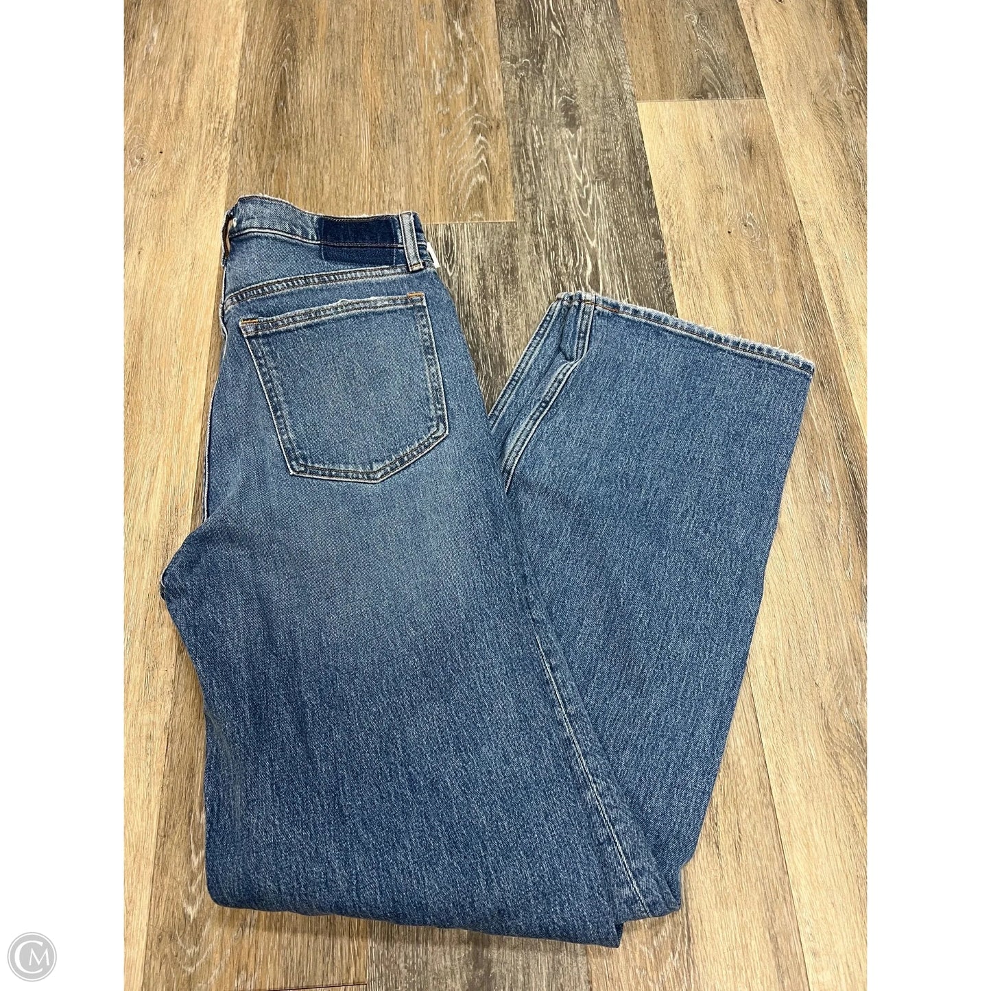 -Jeans Straight By Abercrombie And Fitch In Blue Denim, Size: 10l