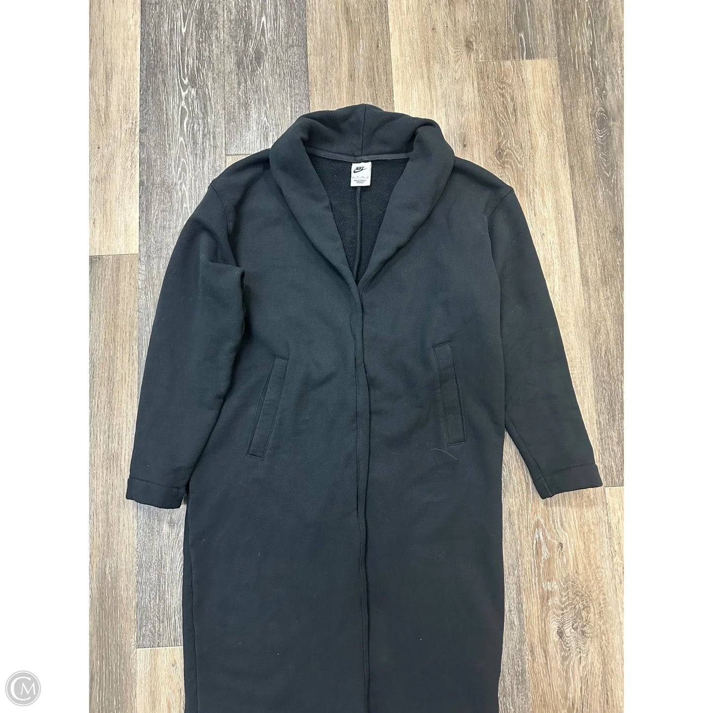 Sweater Cardigan By Nike Apparel In Black, Size: Xs