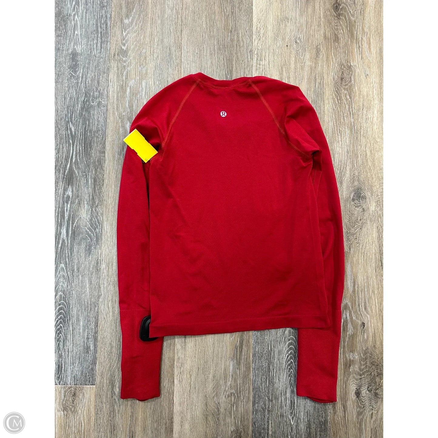 Athletic Top Long Sleeve Crewneck By Lululemon In Red, Size: 4