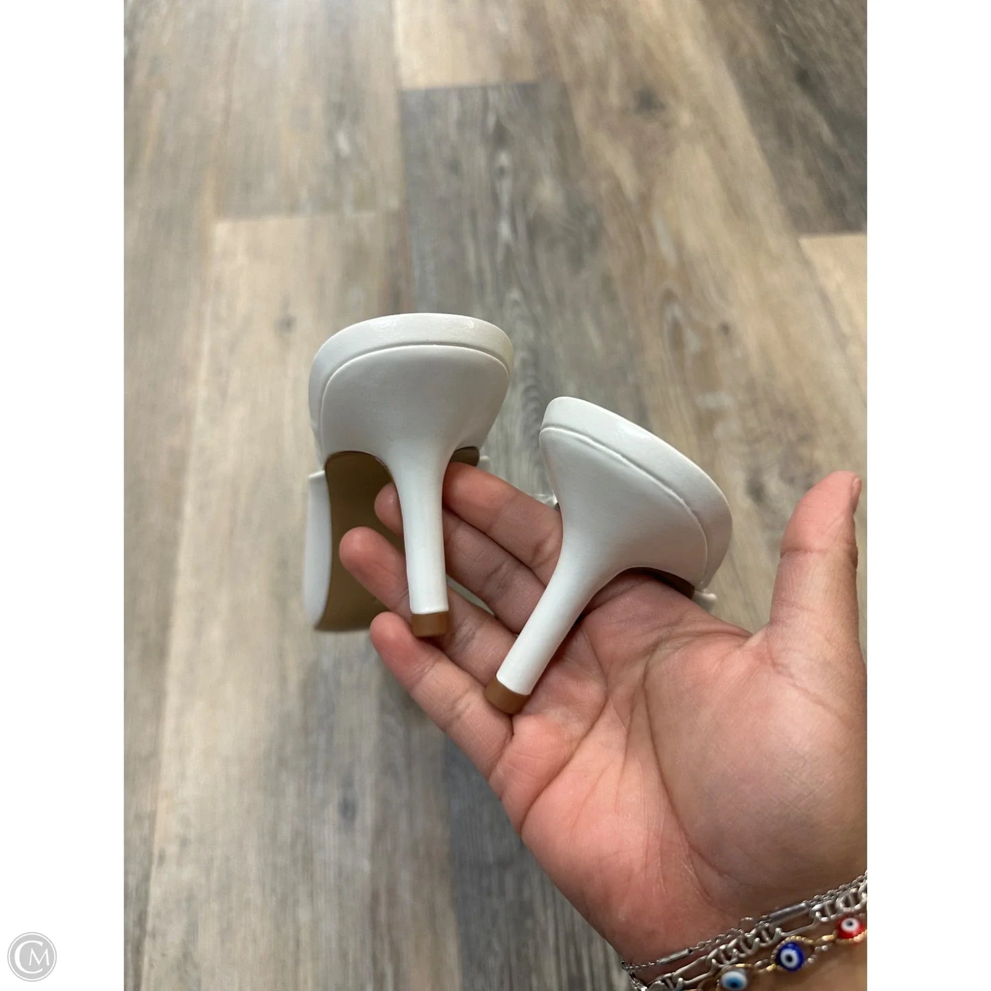 Shoes Heels Stiletto By H&m In White, Size: 8