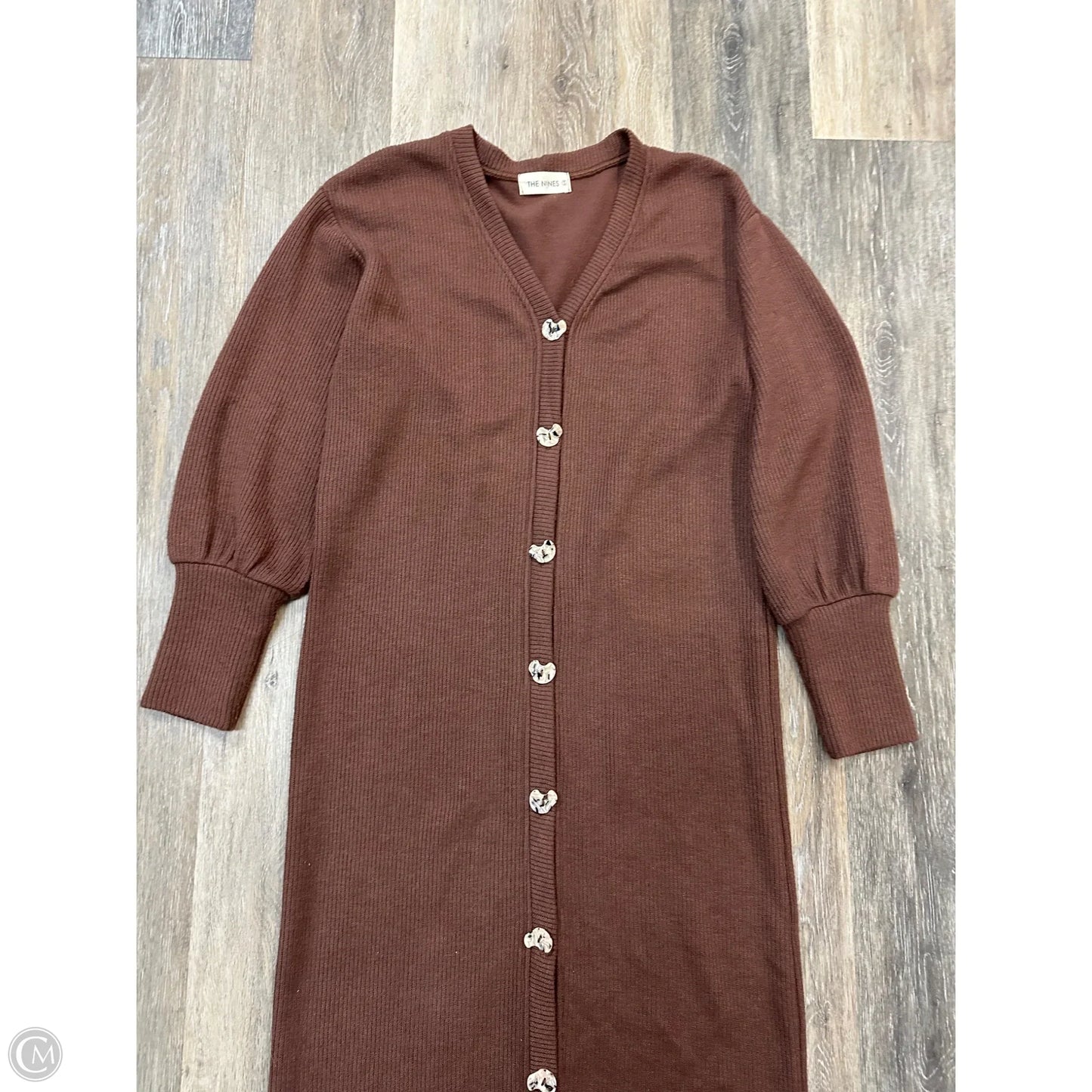 Sweater Cardigan By The Nines In Brown, Size: S