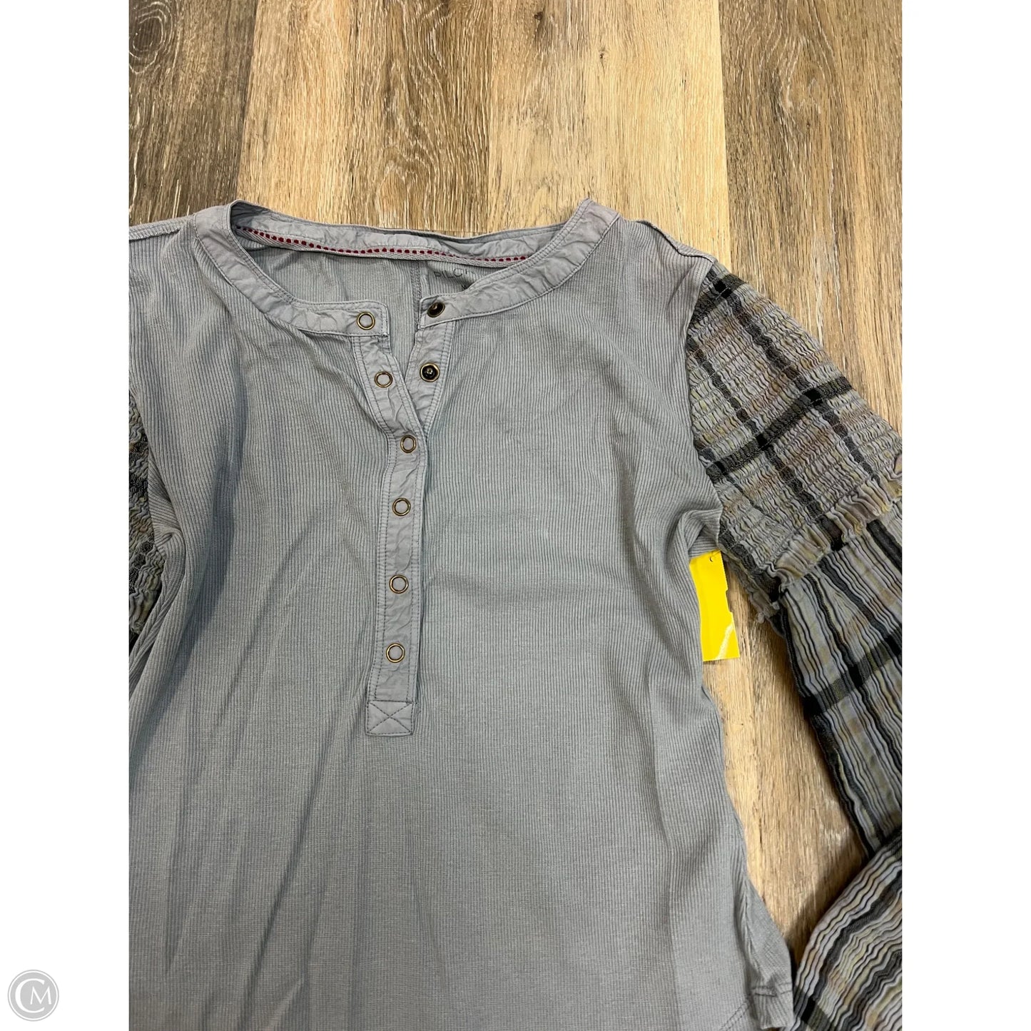 Top Long Sleeve By Pilcro In Blue, Size: M