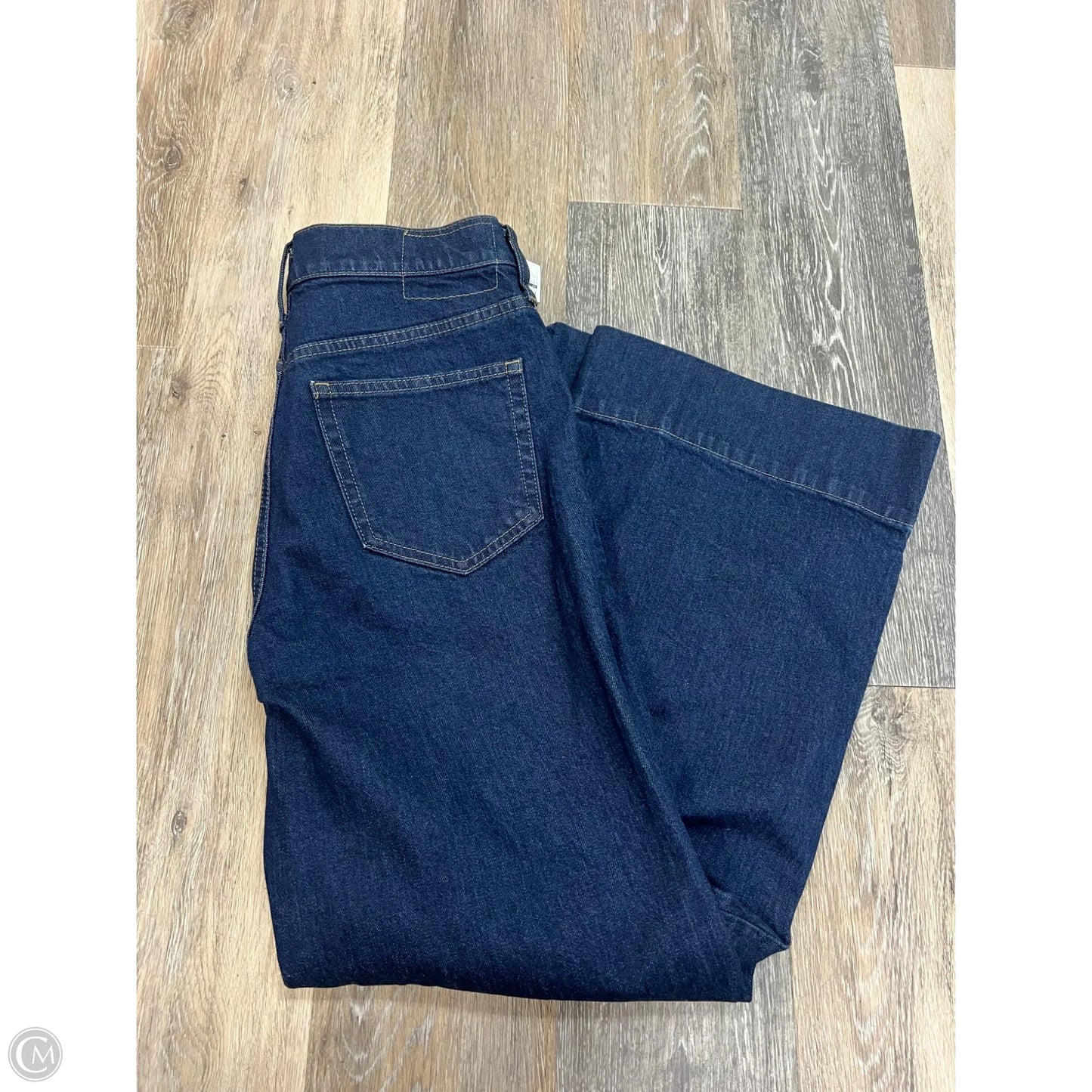 Jeans Wide Leg By J. Crew In Blue Denim, Size: 2p