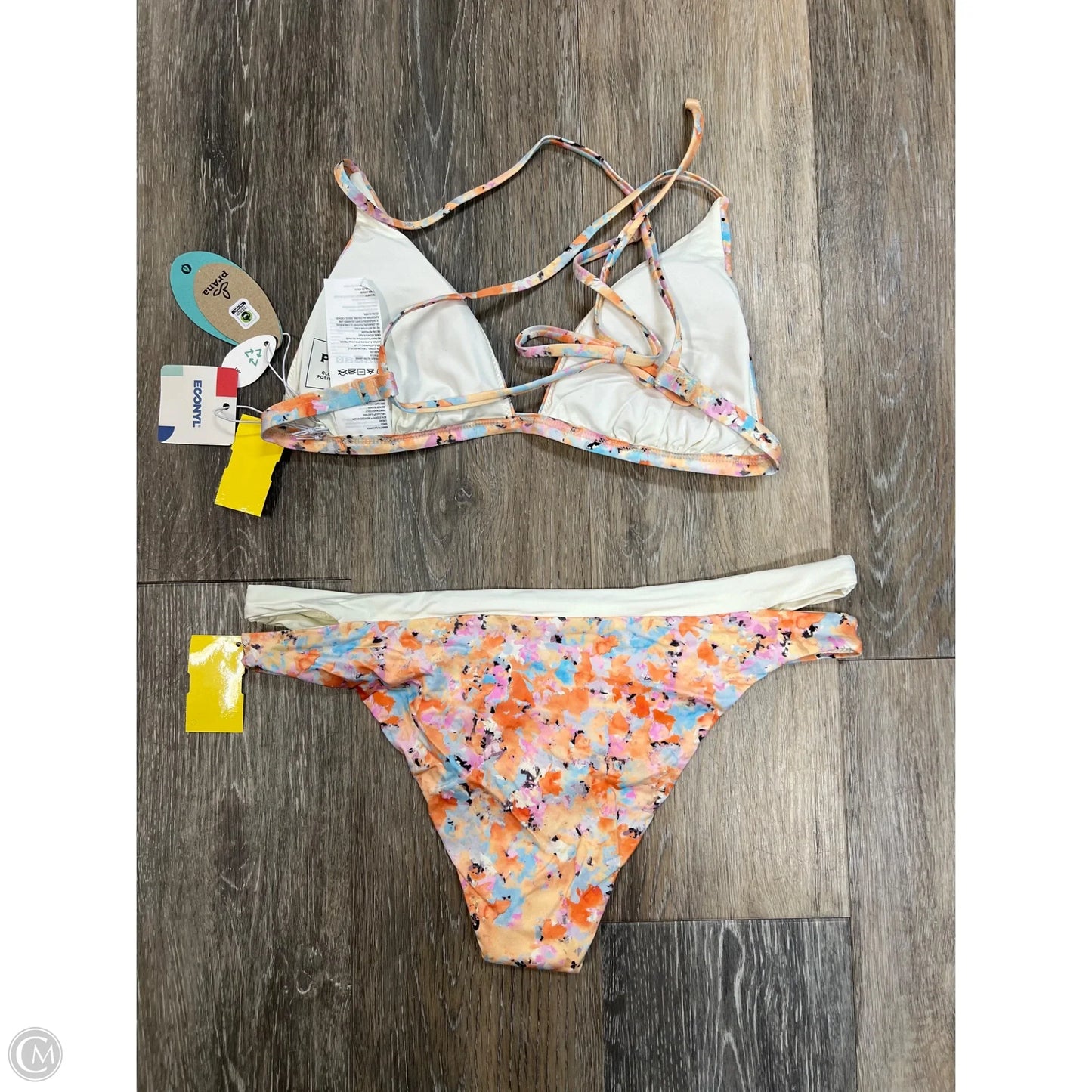 Swimsuit 2pc By Prana In Orange & Pink, Size: S