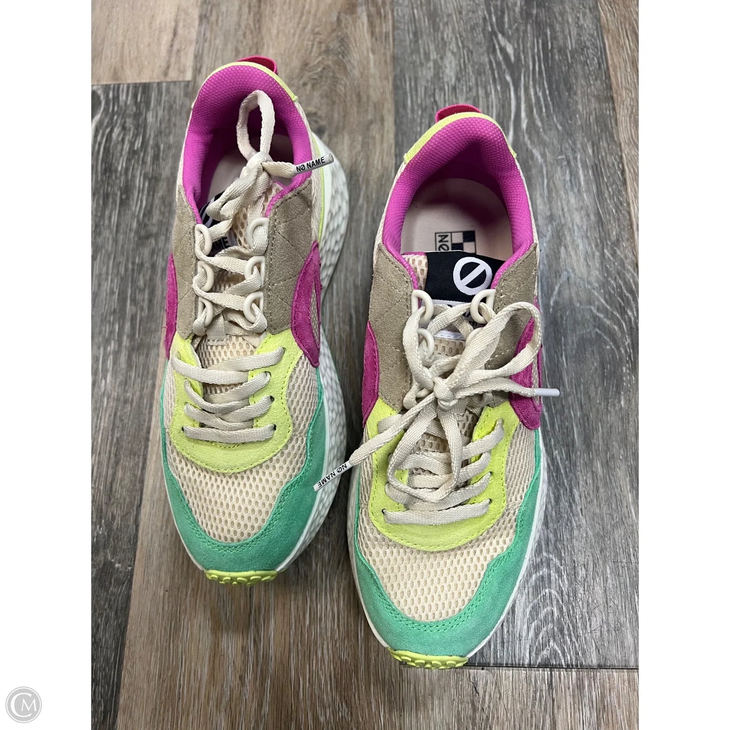 Shoes Sneakers By No Name In Green & Pink, Size: 7.5