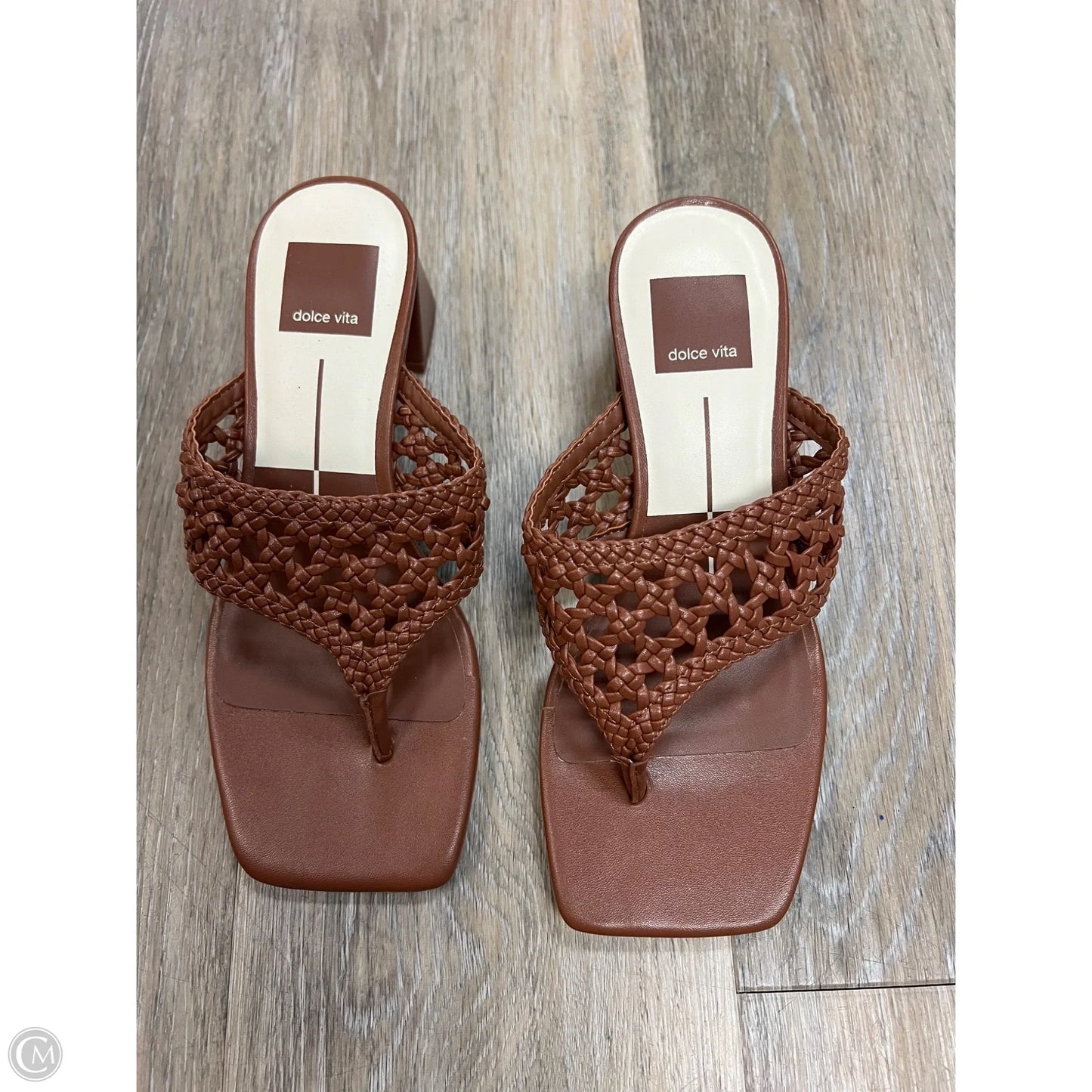 Sandals Heels Block By Dolce Vita In Brown, Size: 5.5