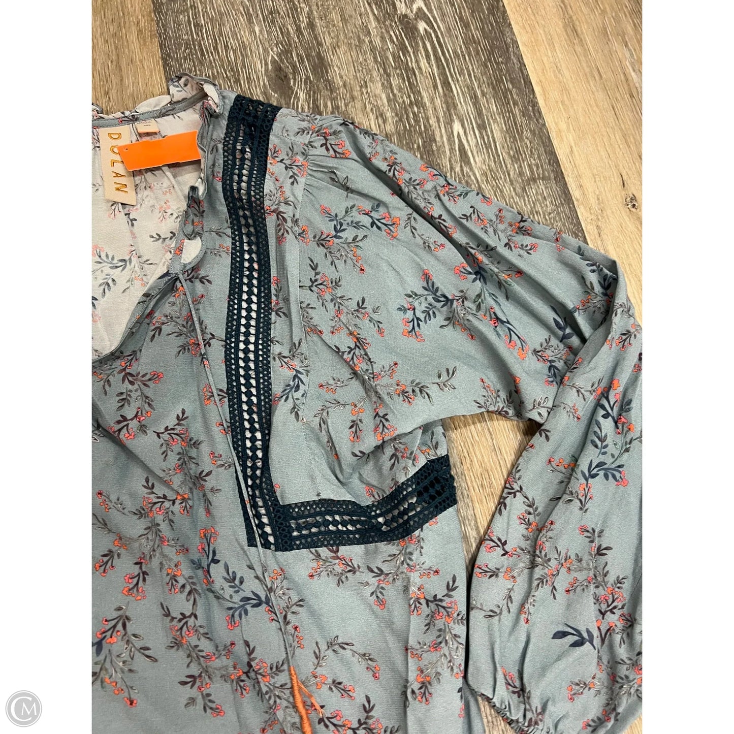 Blouse Long Sleeve By Dolan Left Coast In Floral Print, Size: Xxs