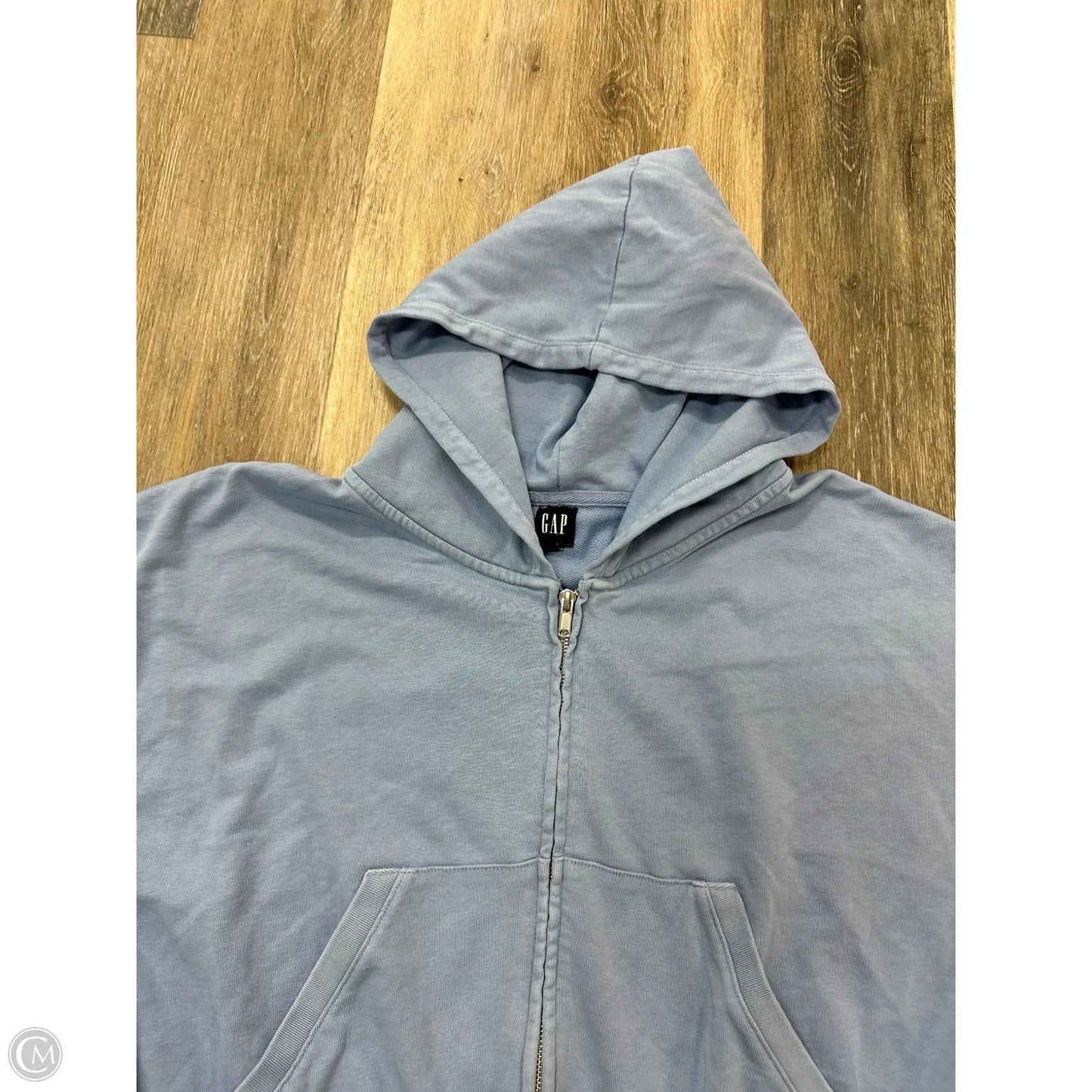 Sweatshirt Hoodie By Gap In Blue, Size: M