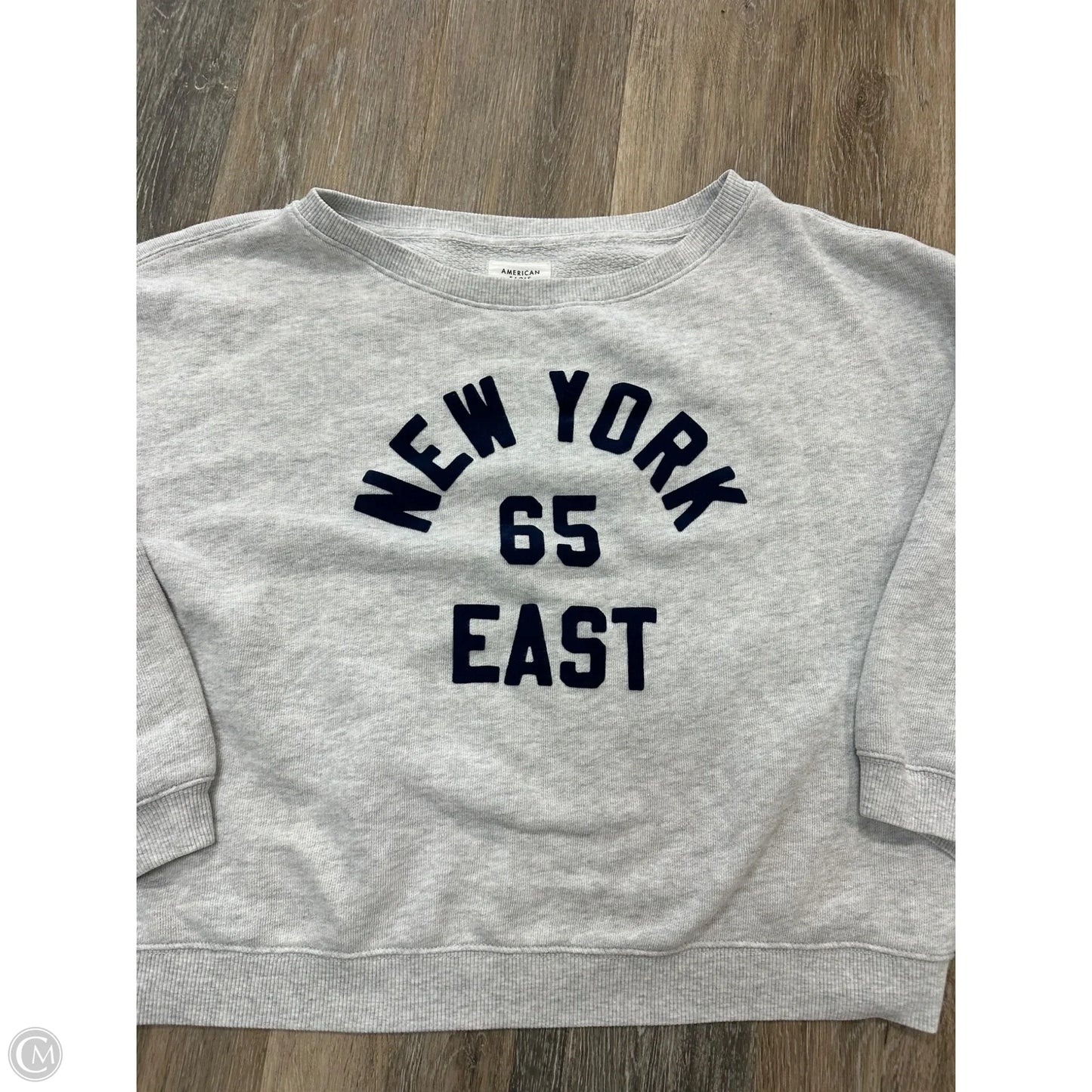 Sweatshirt Crewneck By American Eagle In Grey, Size: M