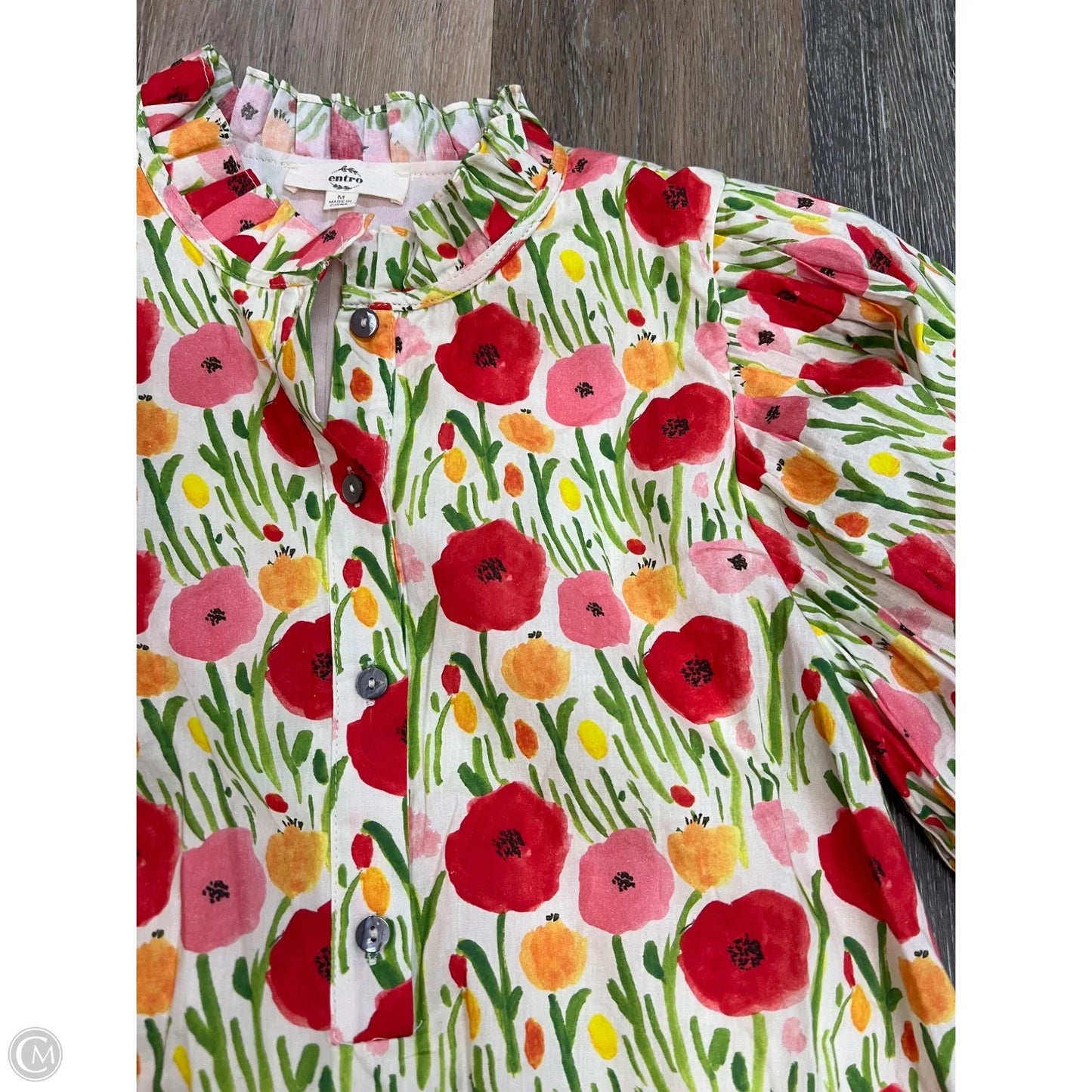 -Dress Casual Short By Entro In Floral Print, Size: M