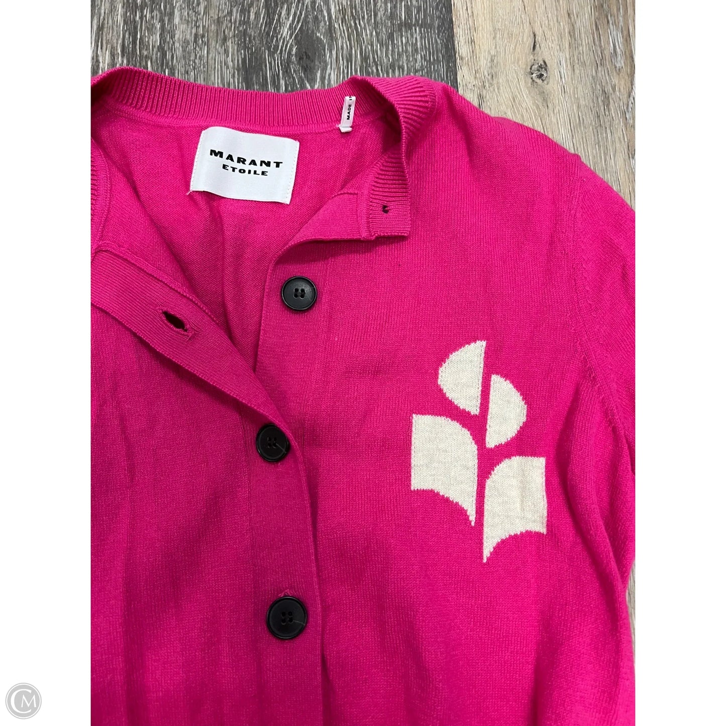 Sweater Cardigan Designer By Isabel Marant In Pink, Size: 6