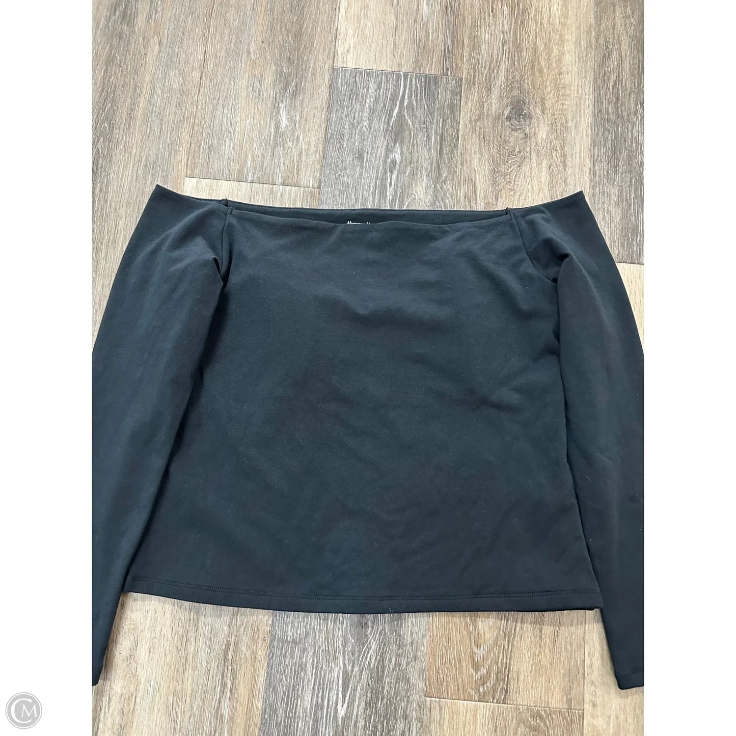 Top Long Sleeve By Abercrombie And Fitch In Black, Size: Xl