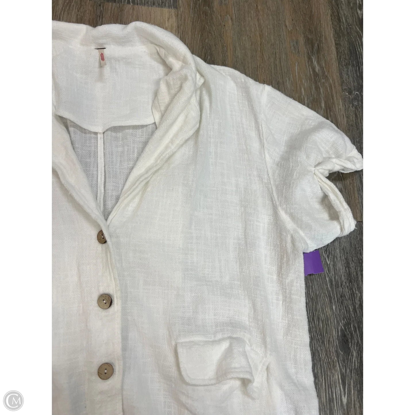 Blazer Blouse By Free People In White, Size: M
