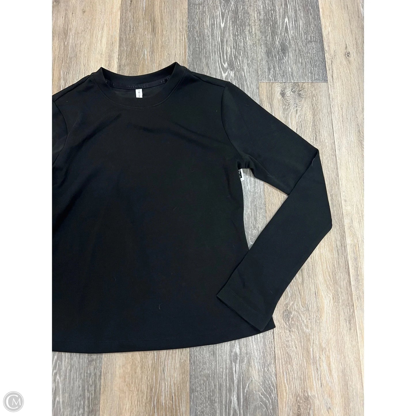 Athletic Top Long Sleeve By 7 Diamonds In Black, Size: M