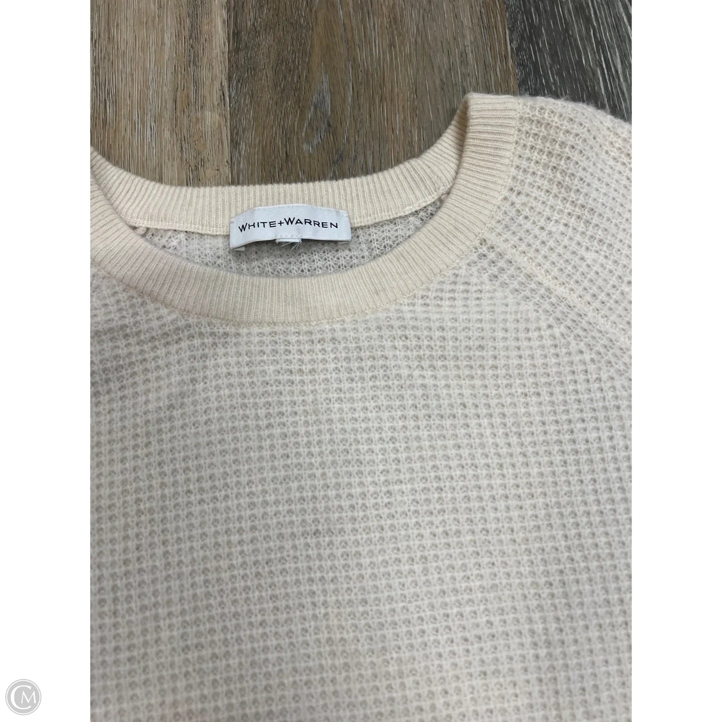 Sweater Cashmere By White And Warren In Cream, Size: M