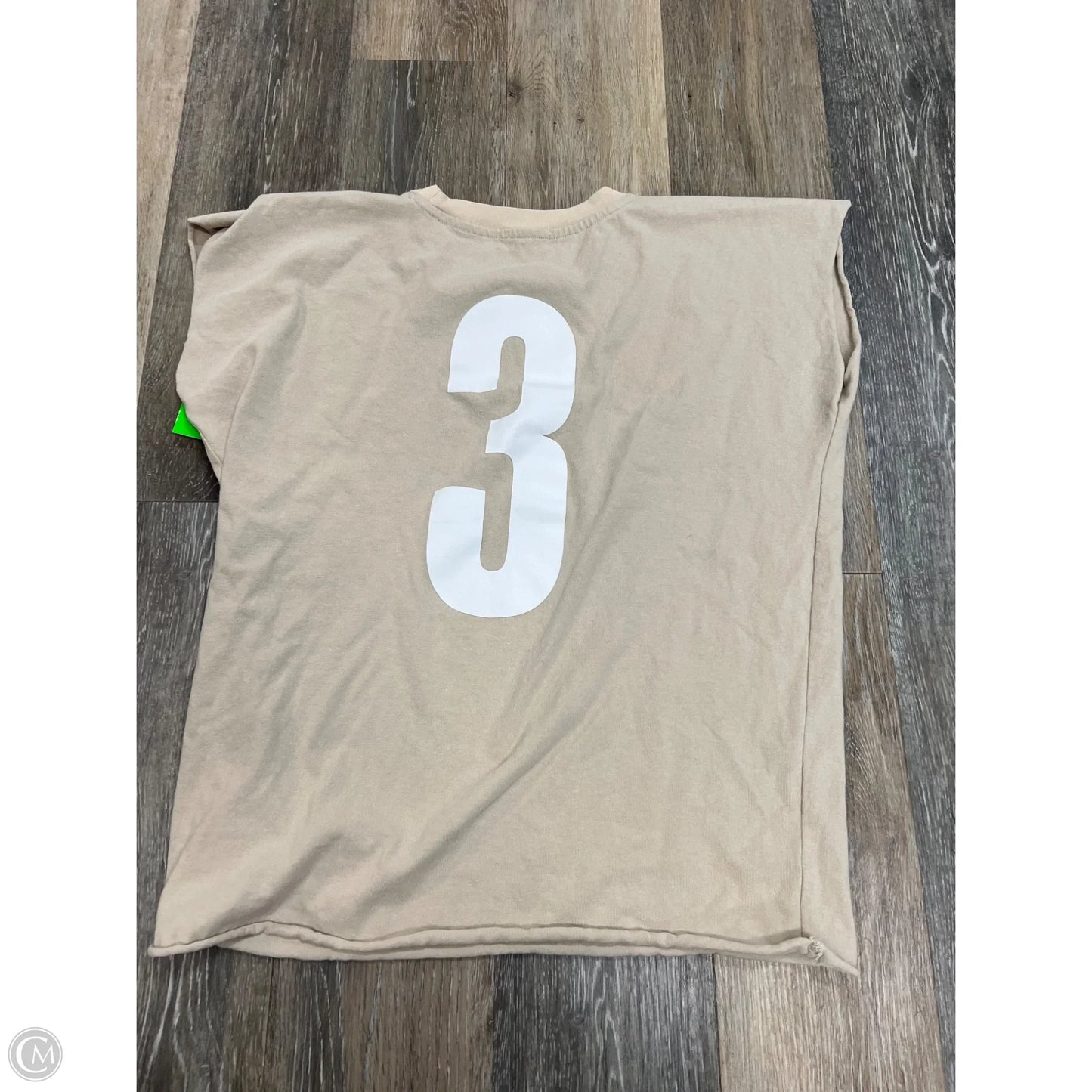 Top Short Sleeve By Bohme In Cream, Size: M