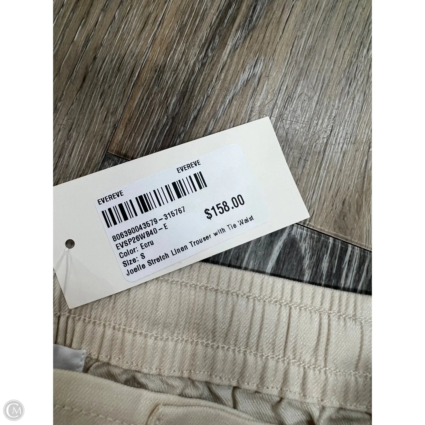 Pants Wide Leg By Evereve In Cream, Size: S