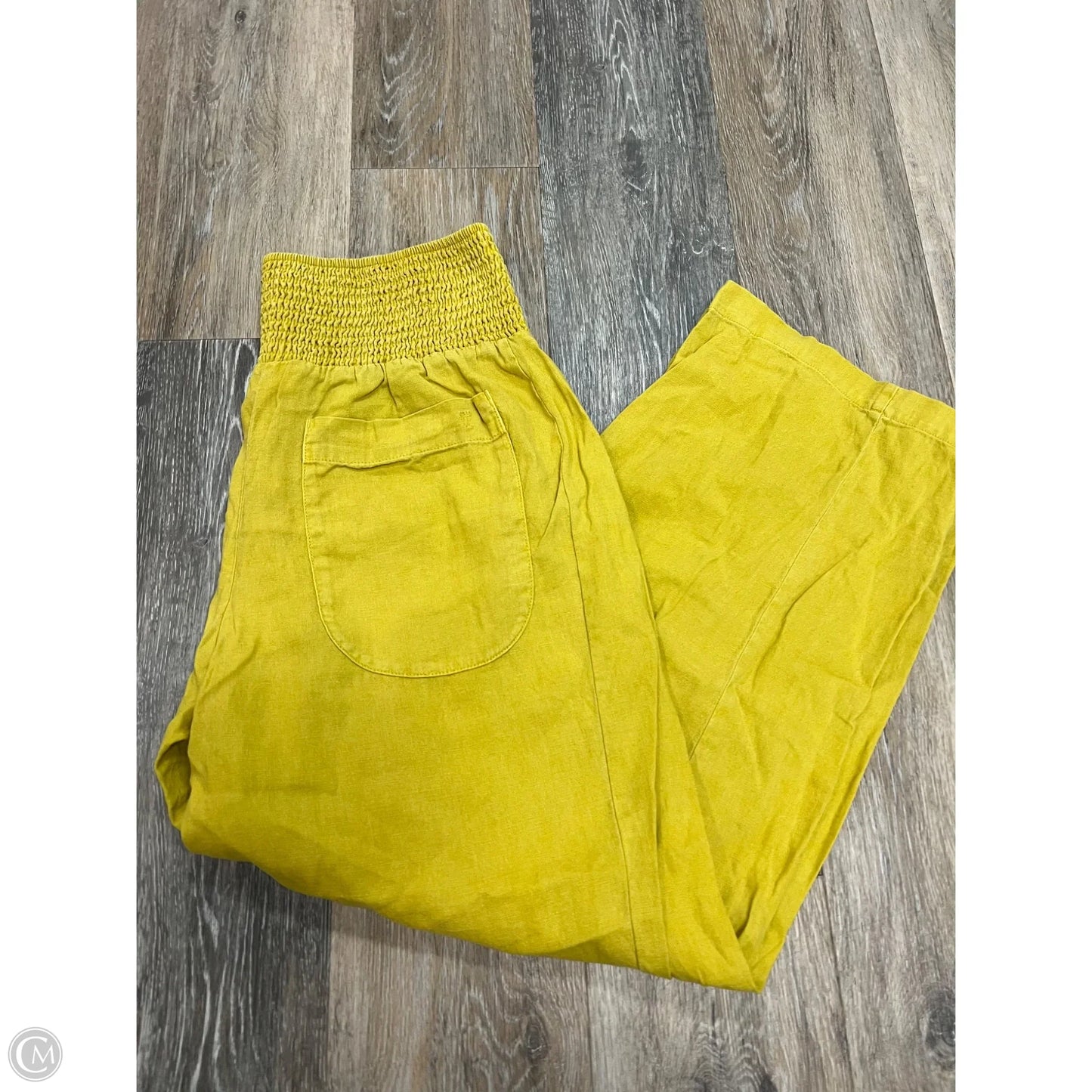 Pants Linen By Pilcro In Yellow, Size: S