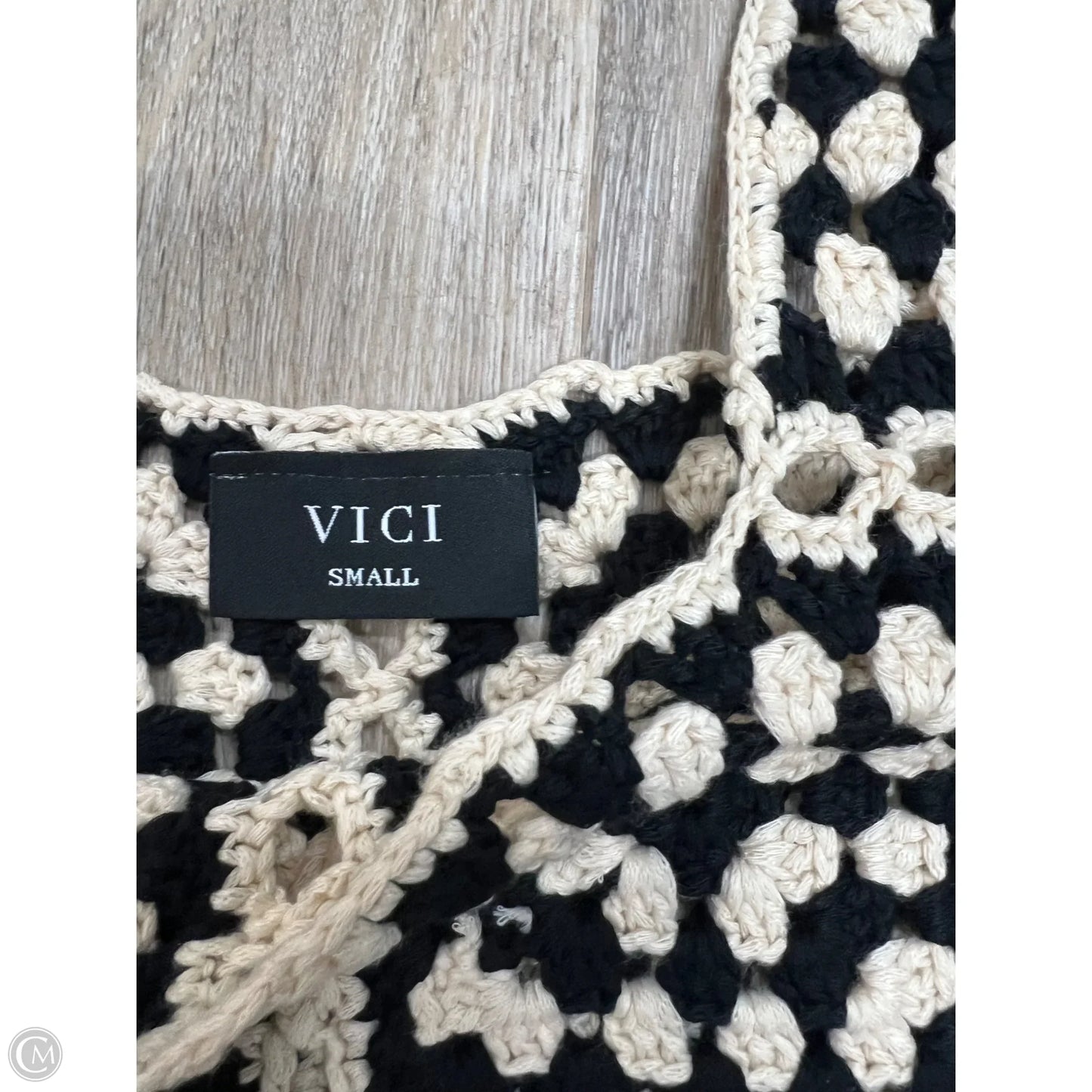 Dress Casual Short By Vici In Black & Cream, Size: S