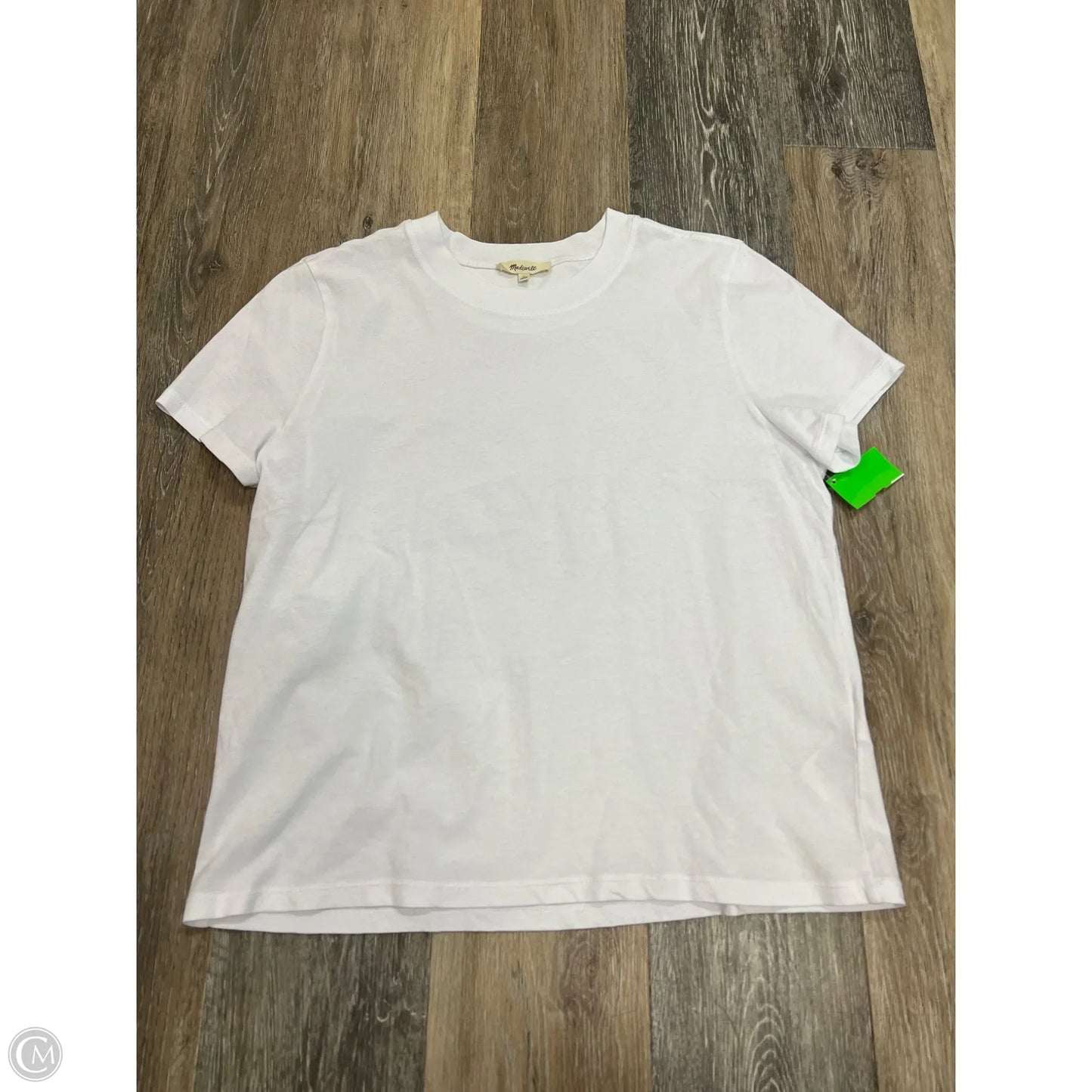 Top Short Sleeve By Madewell In White, Size: L