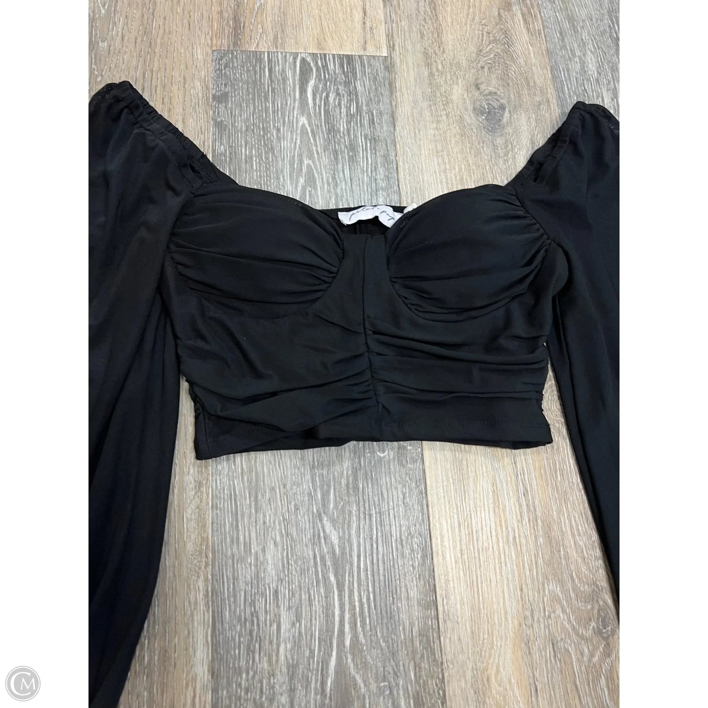 Blouse Long Sleeve By Petal & Pup In Black, Size: 2