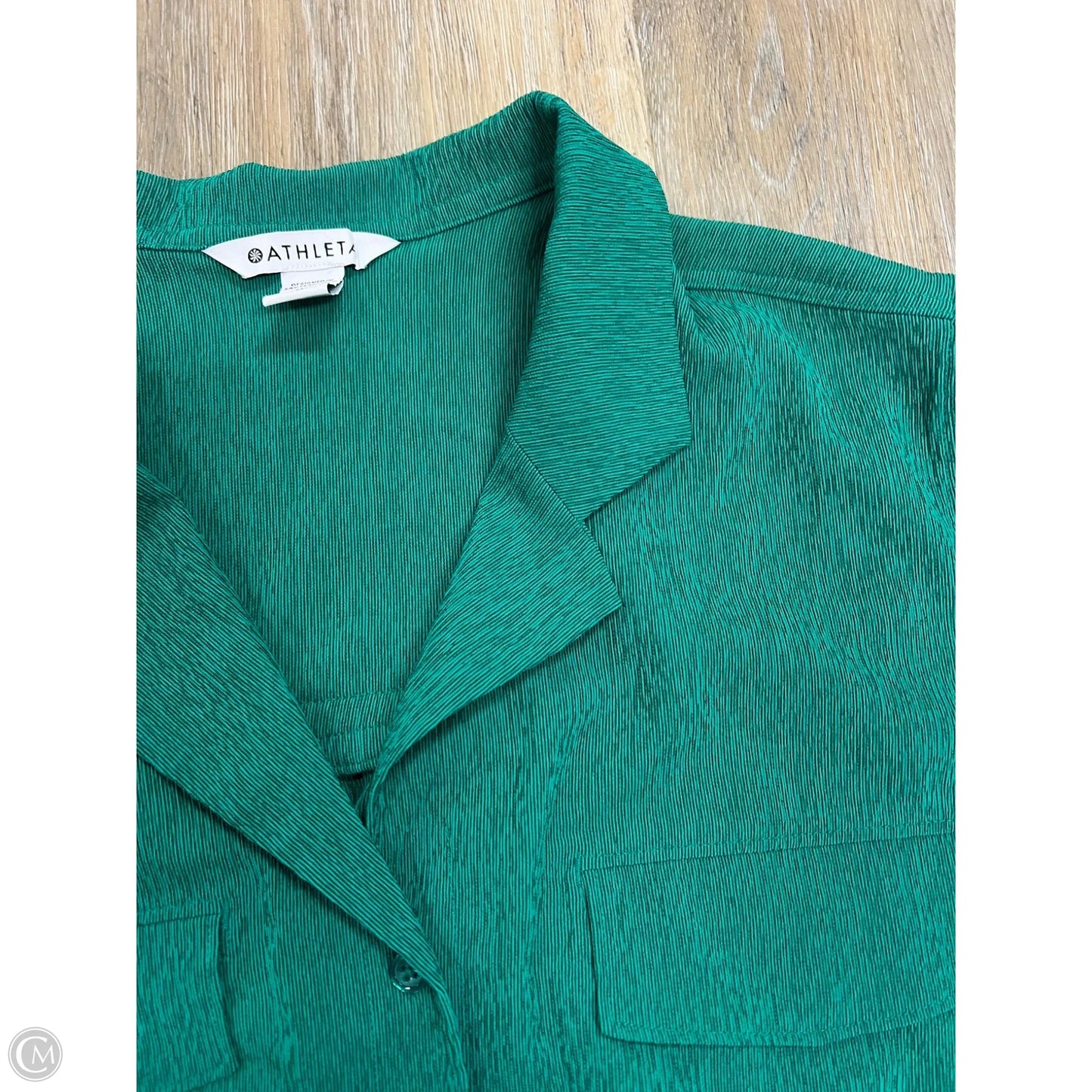 Blouse Short Sleeve By Athleta In Green, Size: Xl