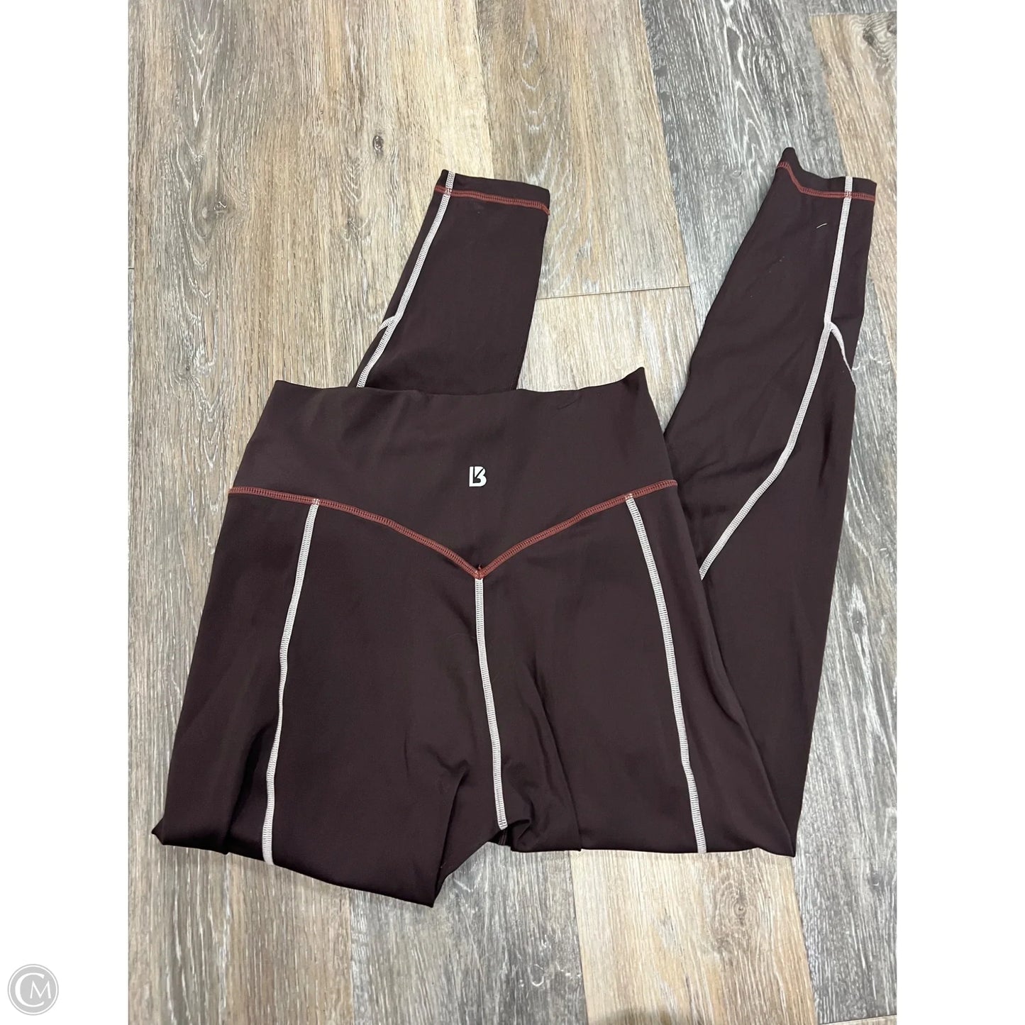 Athletic Leggings By Buffbunny In Brown, Size: L