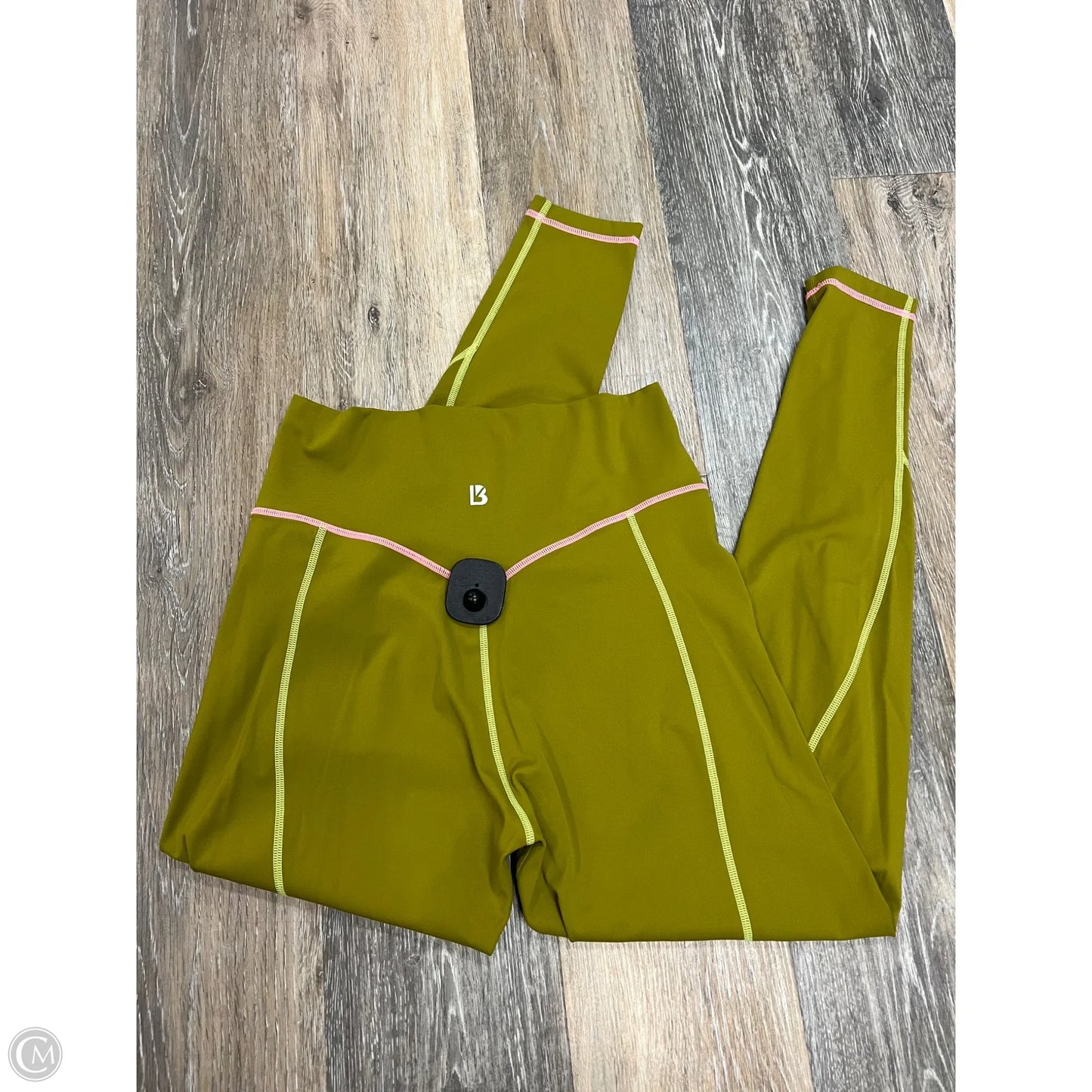 Athletic Leggings By Buffbunny In Green, Size: L