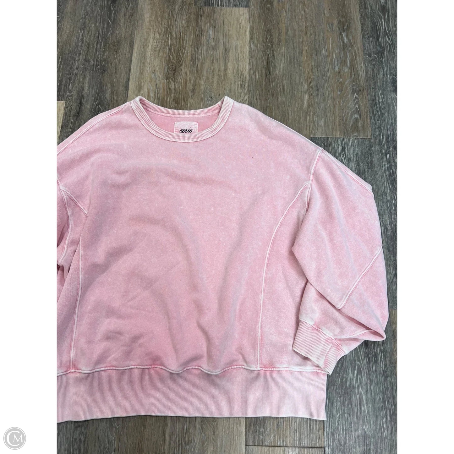 Sweatshirt Crewneck By Aerie In Pink, Size: L