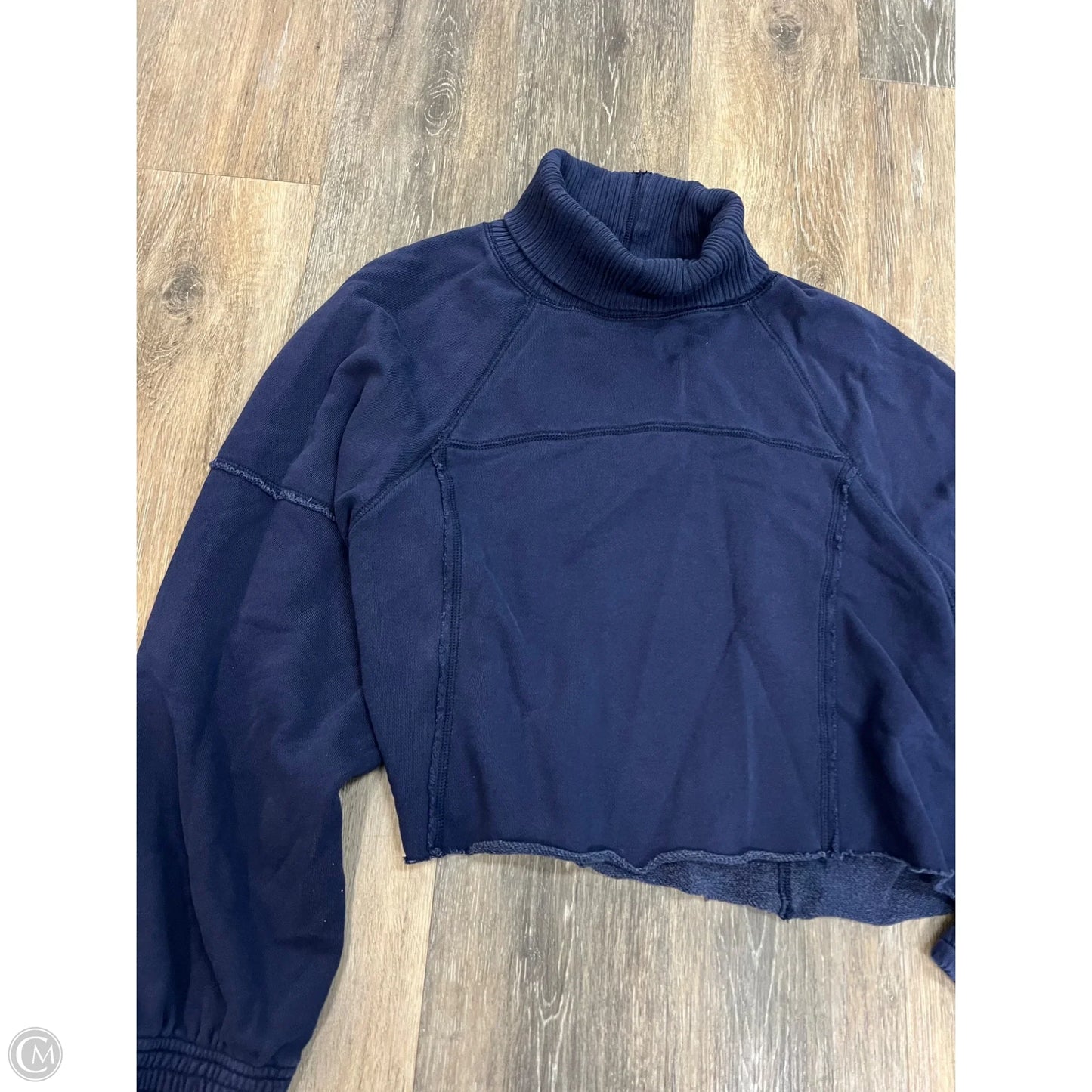 -Sweatshirt Collar By Aerie In Blue, Size: S