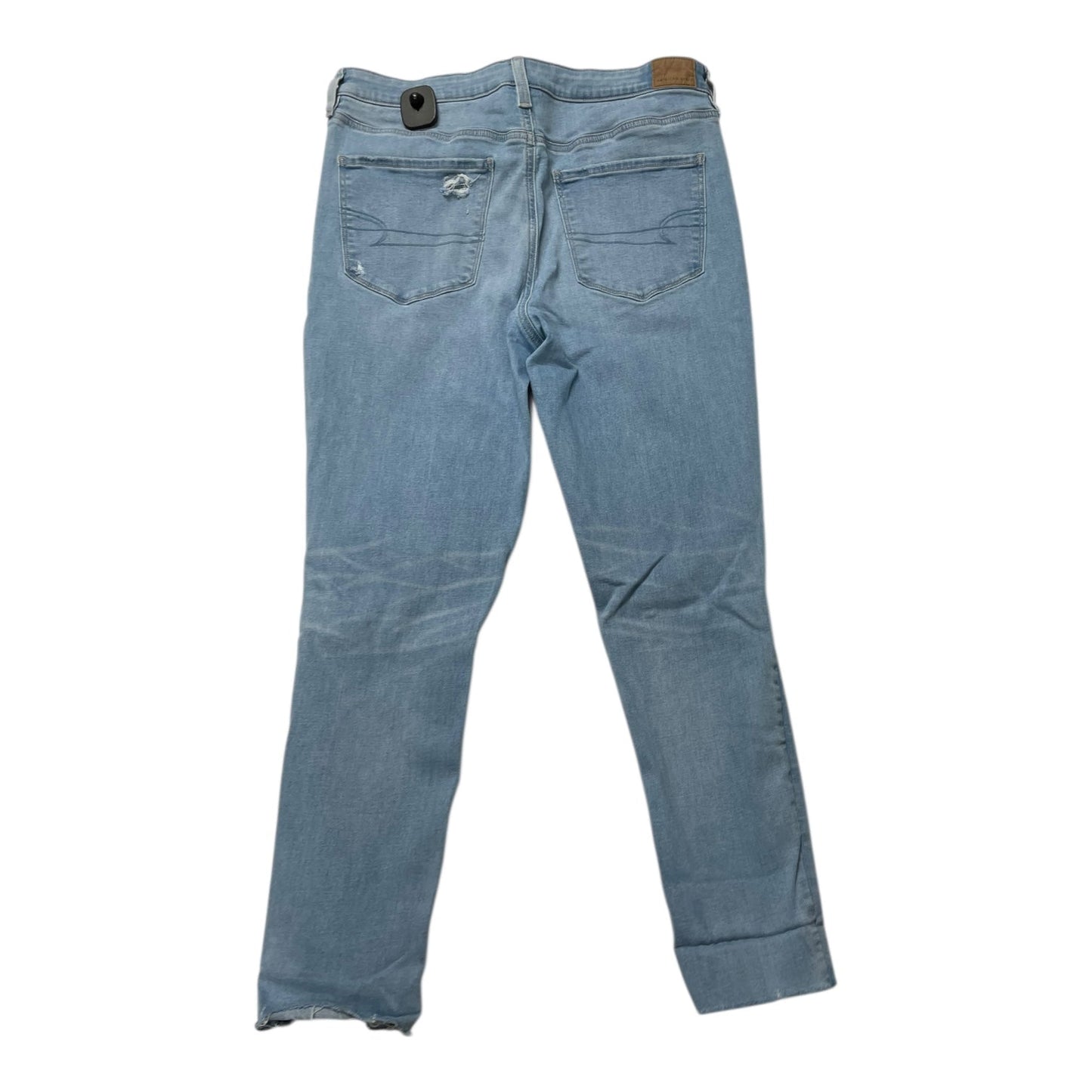 Jeans Skinny By American Eagle In Blue Denim, Size:16