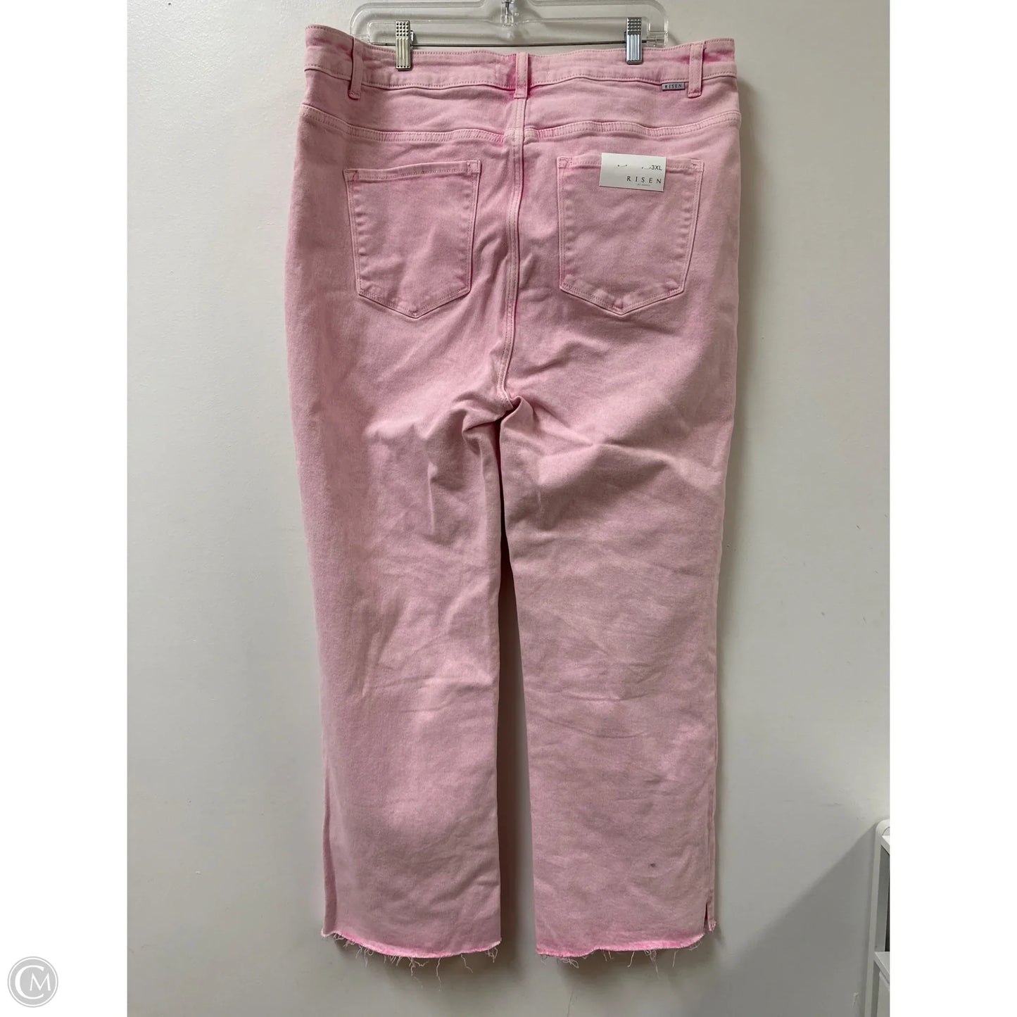 Jeans Wide Leg By Risen In Pink, Size: 22