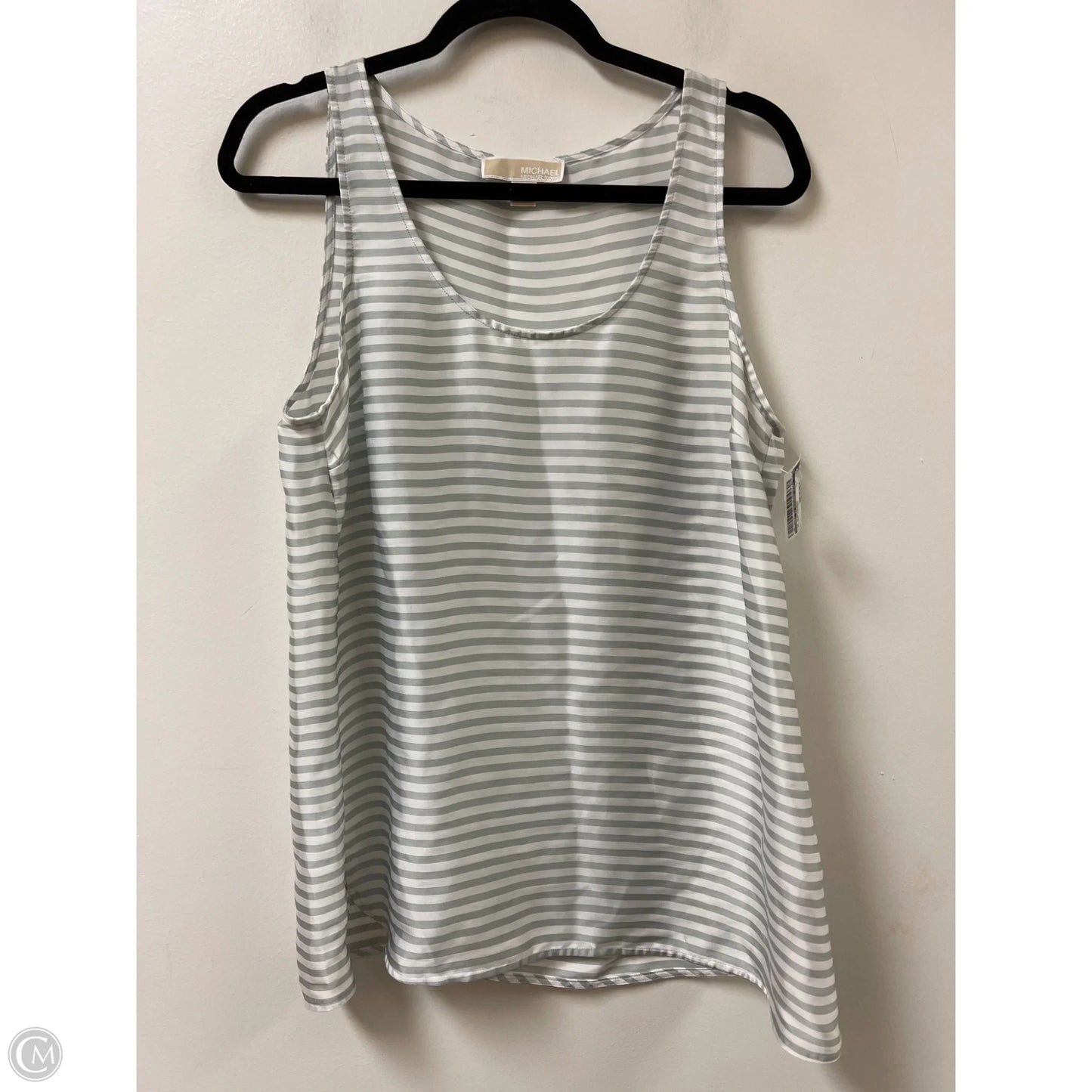 Top Sleeveless By Michael By Michael Kors In Striped Pattern, Size: L