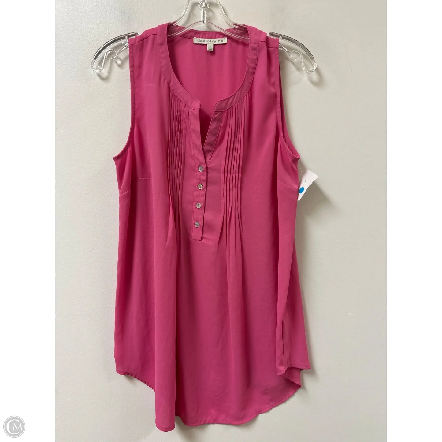 Top Sleeveless By Daniel Rainn In Pink, Size: S