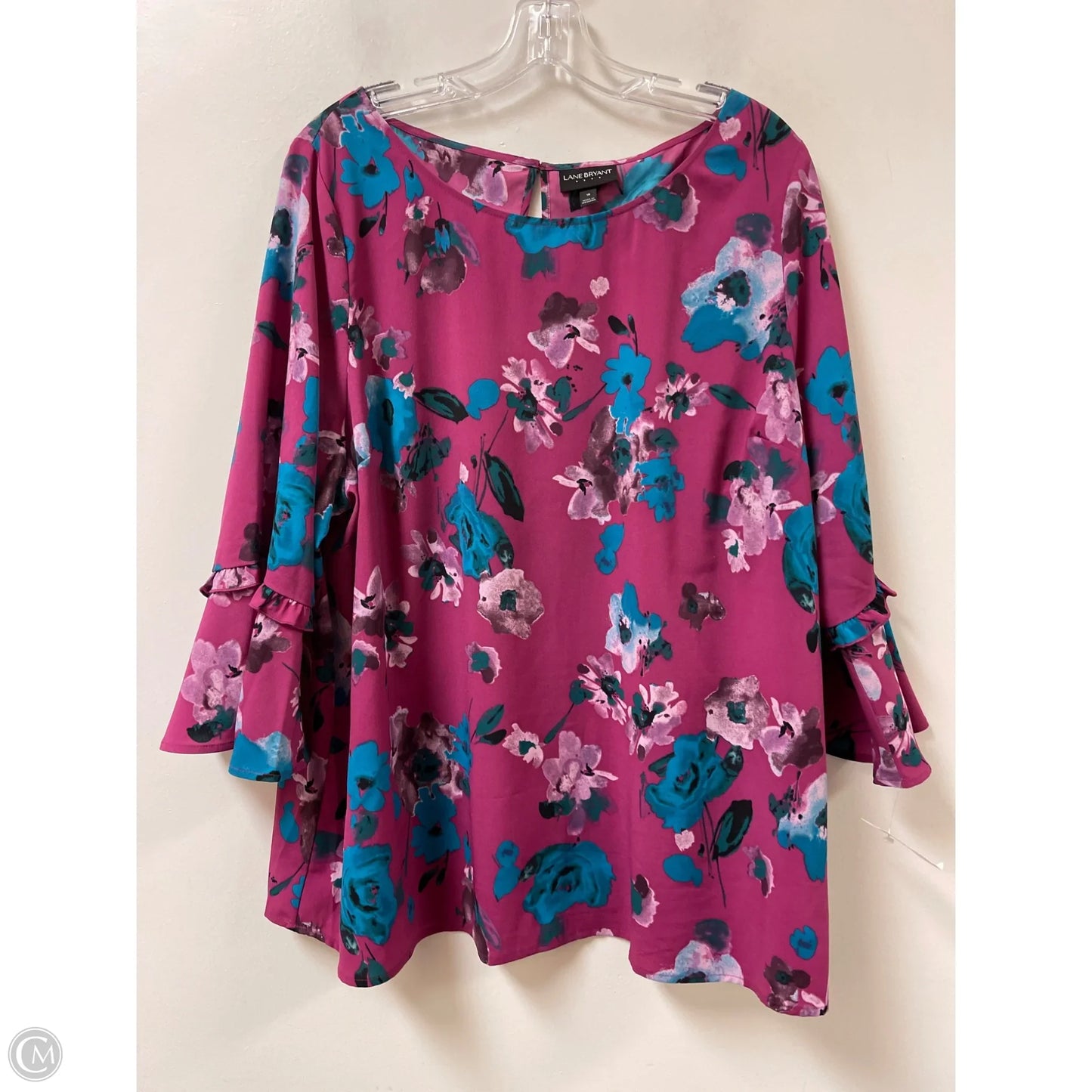 Top Long Sleeve By Lane Bryant In Floral Print, Size: 2x