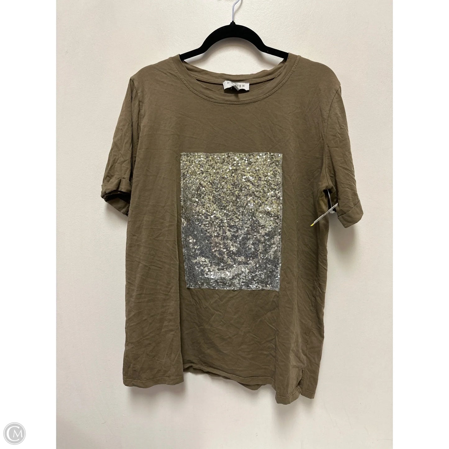 Top Short Sleeve By Hayden La In Tan, Size: L
