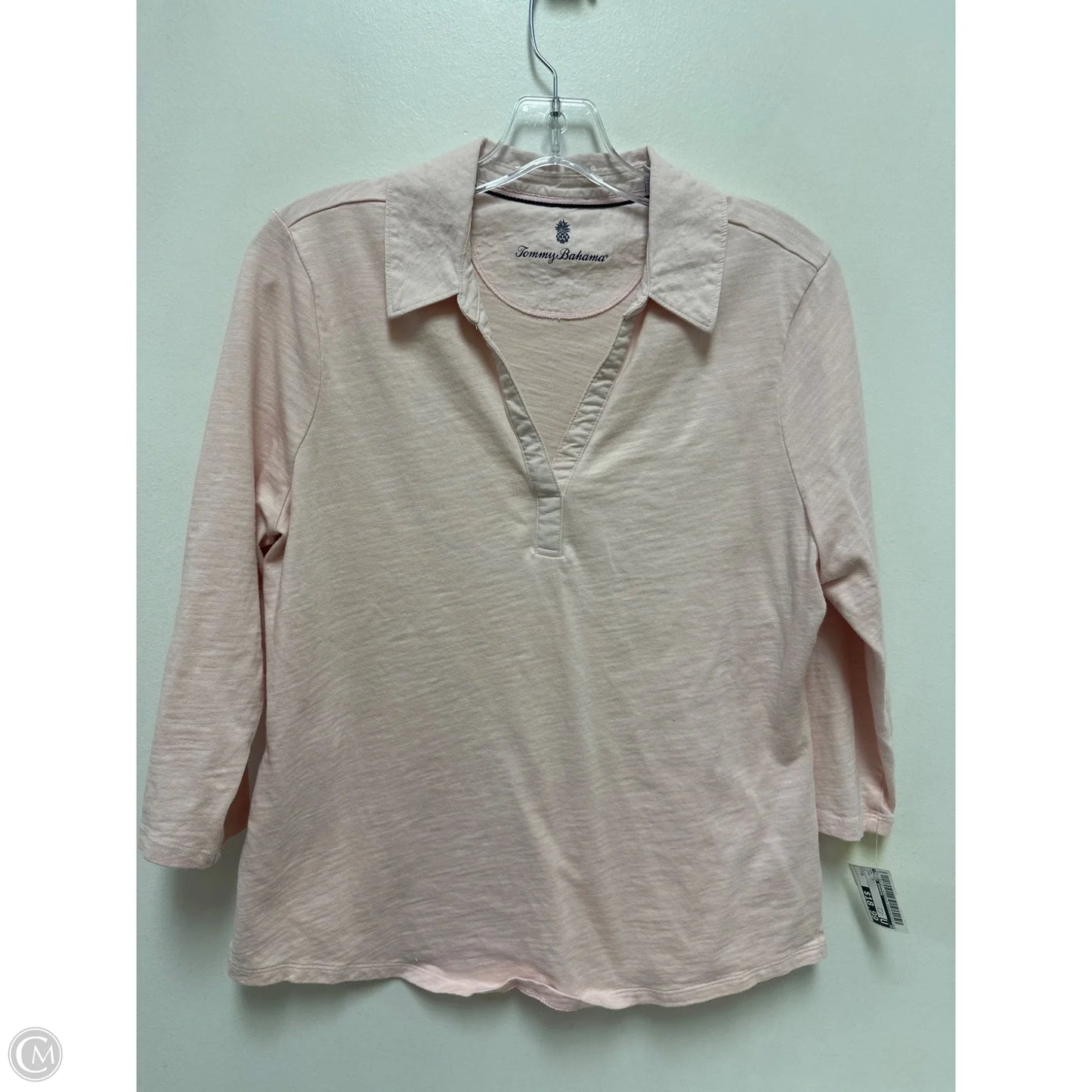 Top Long Sleeve By Tommy Bahama In Pink, Size: M