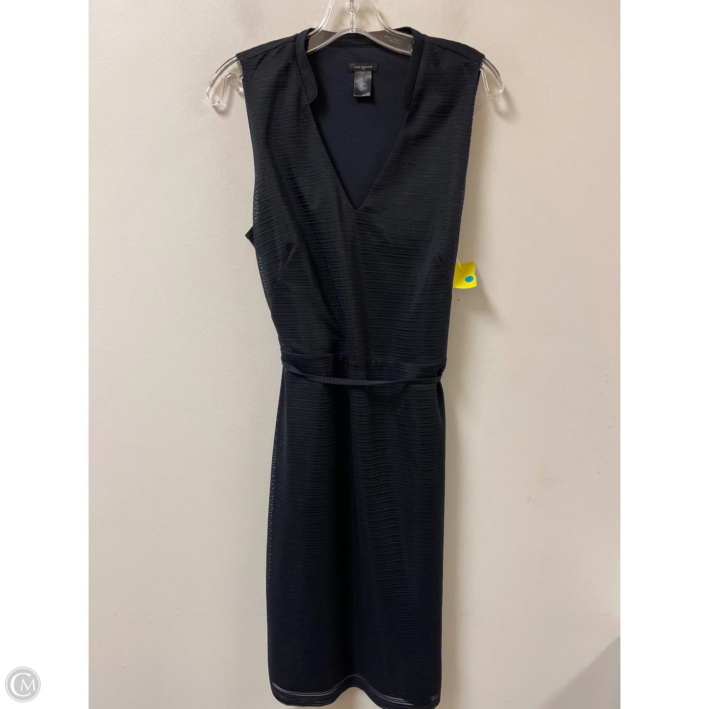 Dress Casual Midi By Ann Taylor In Navy, Size: L