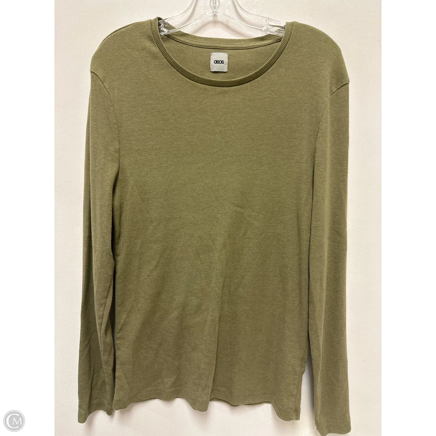 Top Long Sleeve By Asos In Green, Size: L